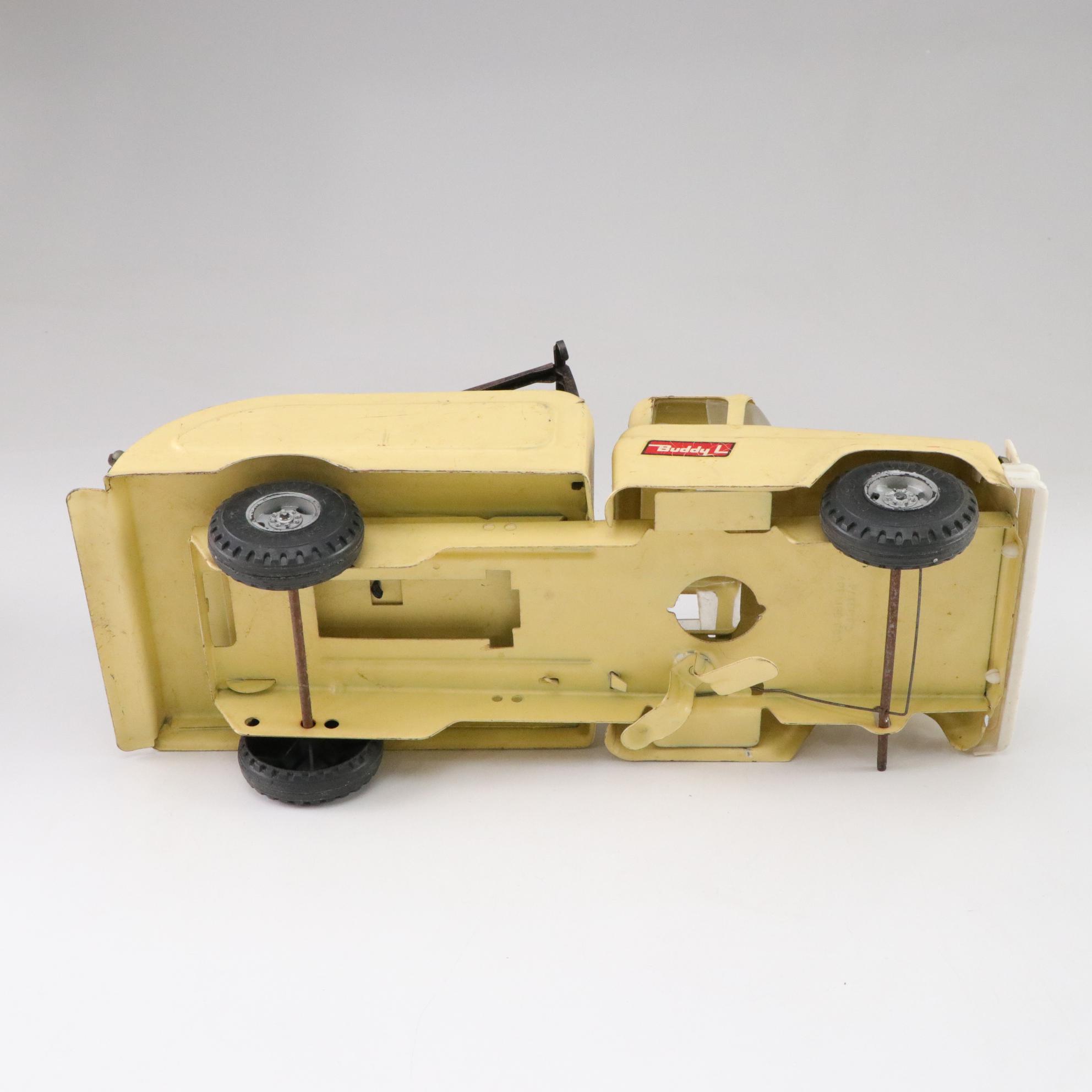 Pressed Metal Tow Truck, Ice Cream Van & Other Toy Trucks