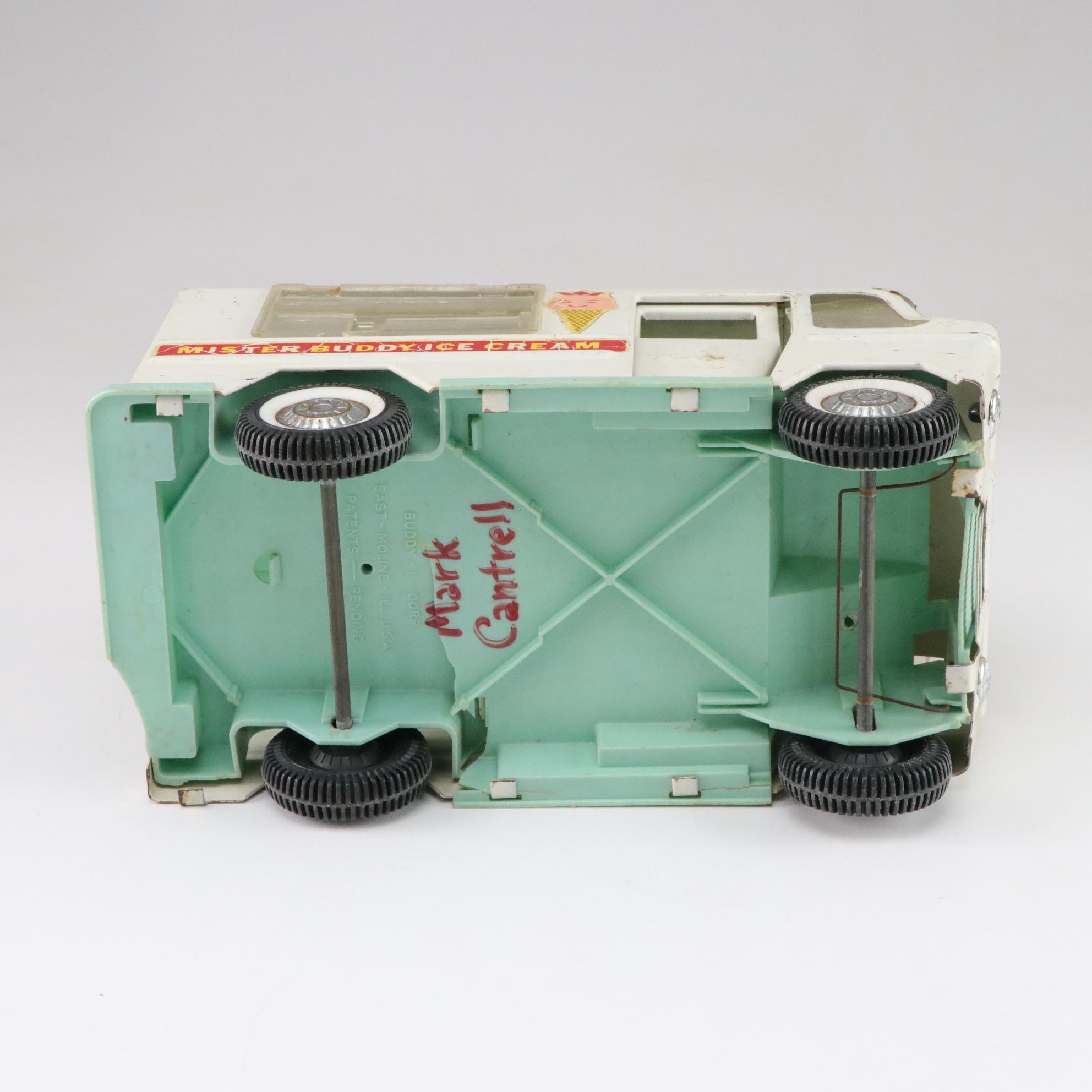 Pressed Metal Tow Truck, Ice Cream Van & Other Toy Trucks