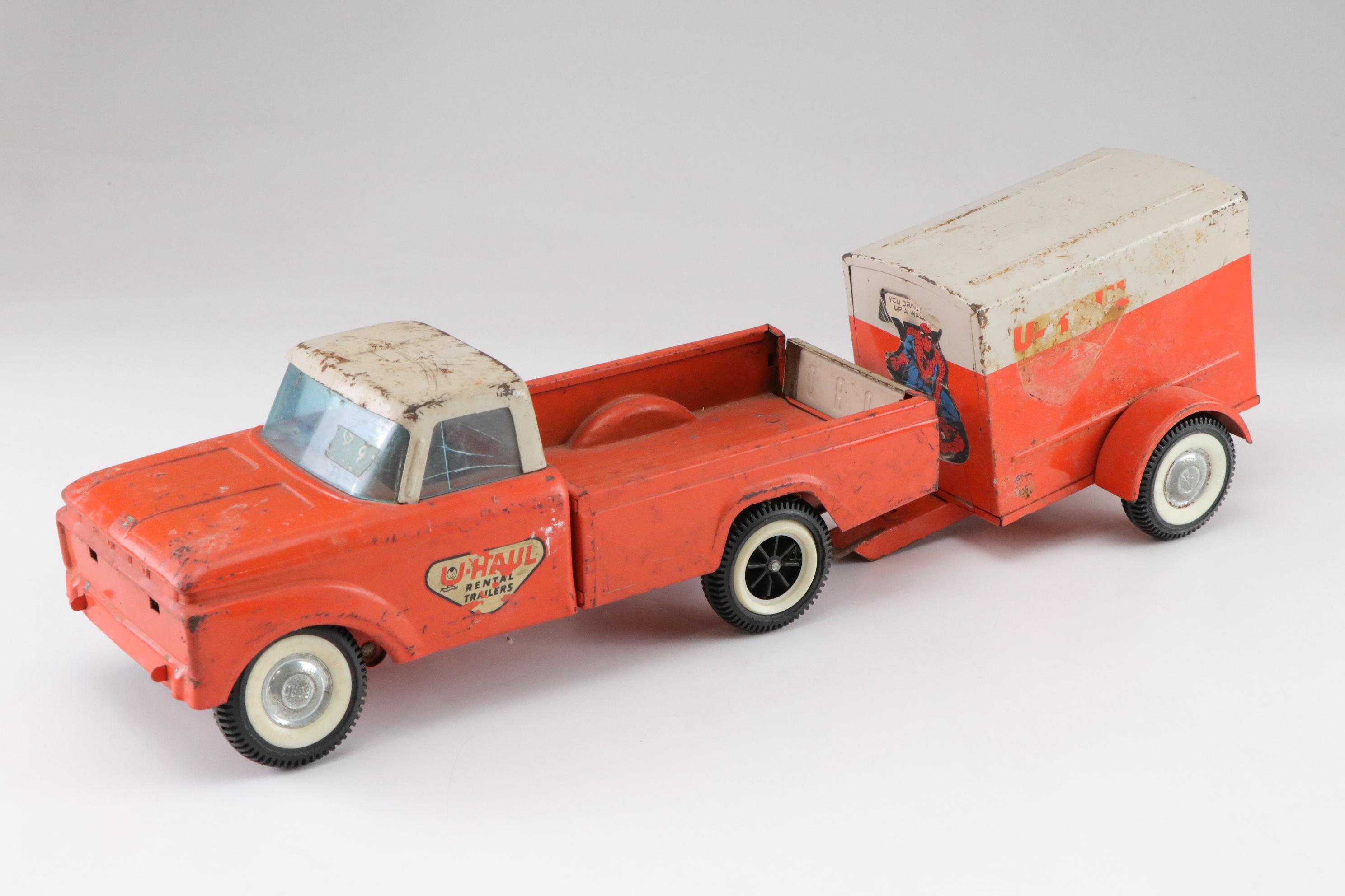 Pressed Metal Tow Truck, Ice Cream Van & Other Toy Trucks