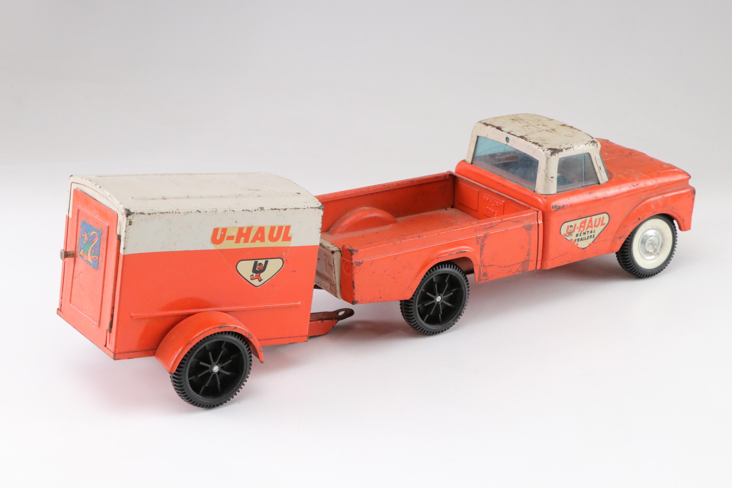 Pressed Metal Tow Truck, Ice Cream Van & Other Toy Trucks