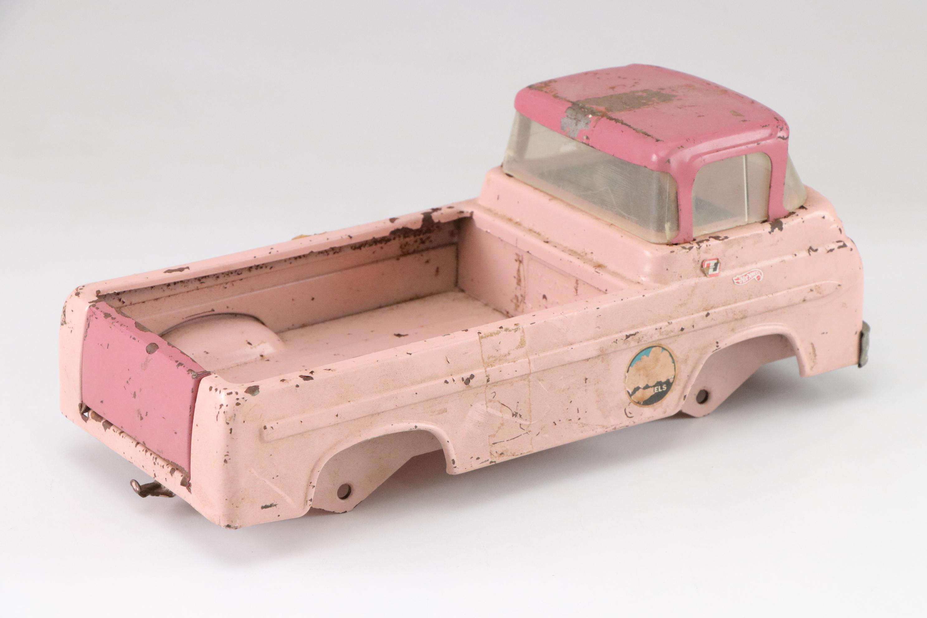 Pressed Metal Tow Truck, Ice Cream Van & Other Toy Trucks