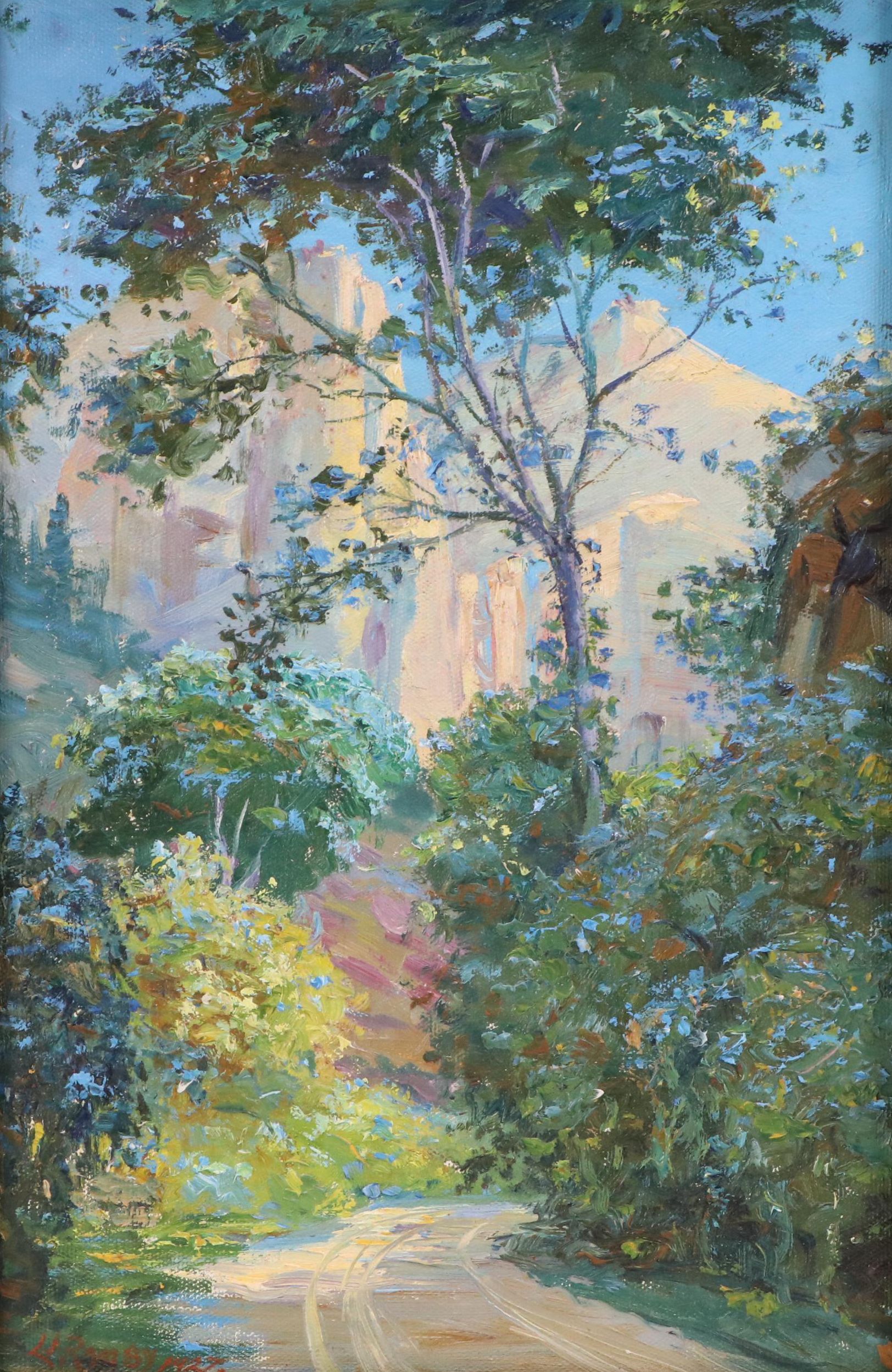 Louis A. Ramsy Landscape Oil Painting of Yosemite Valley, 1927