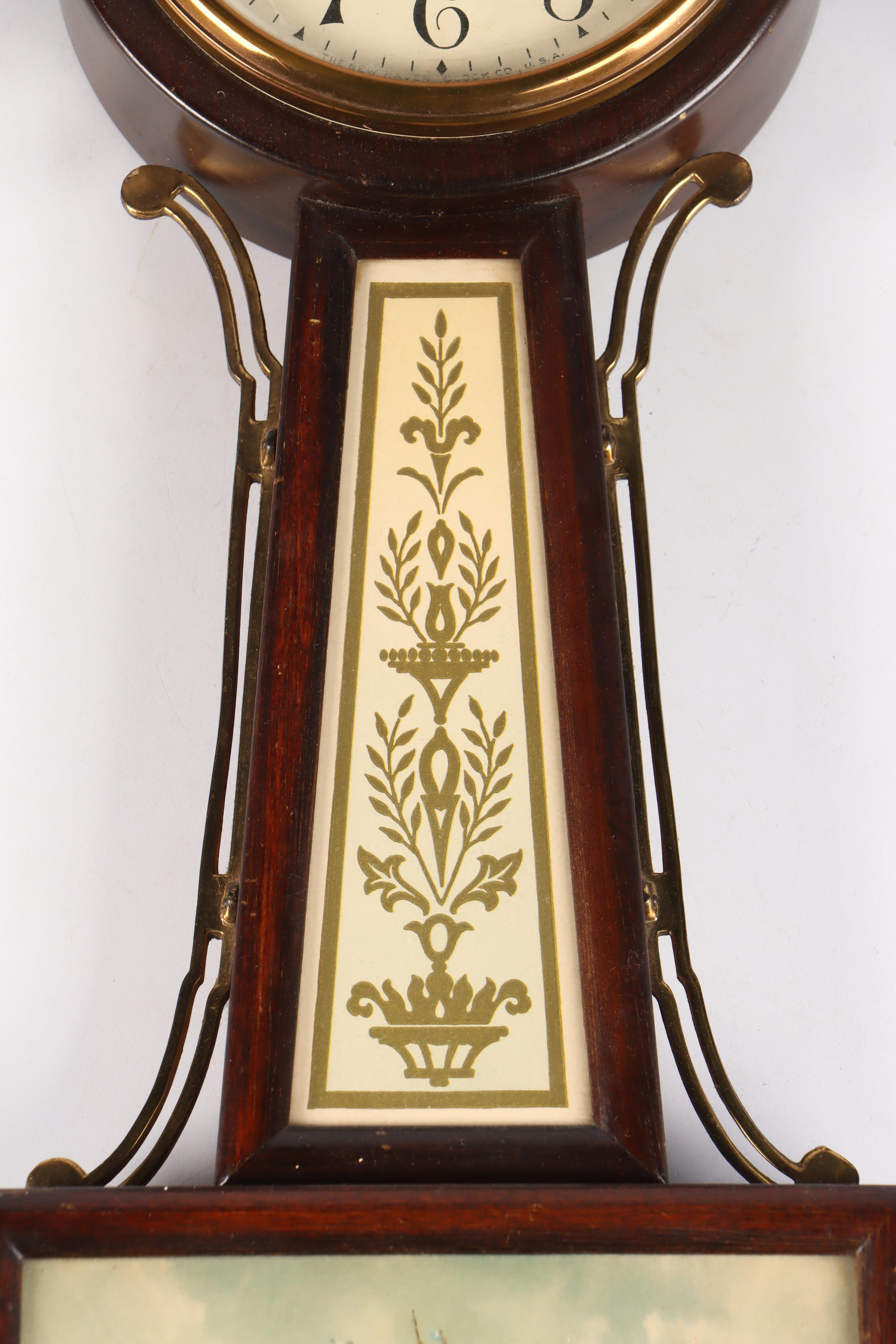 The New Haven Clock Co. Banjo Clock, Early to Mid-20th Century
