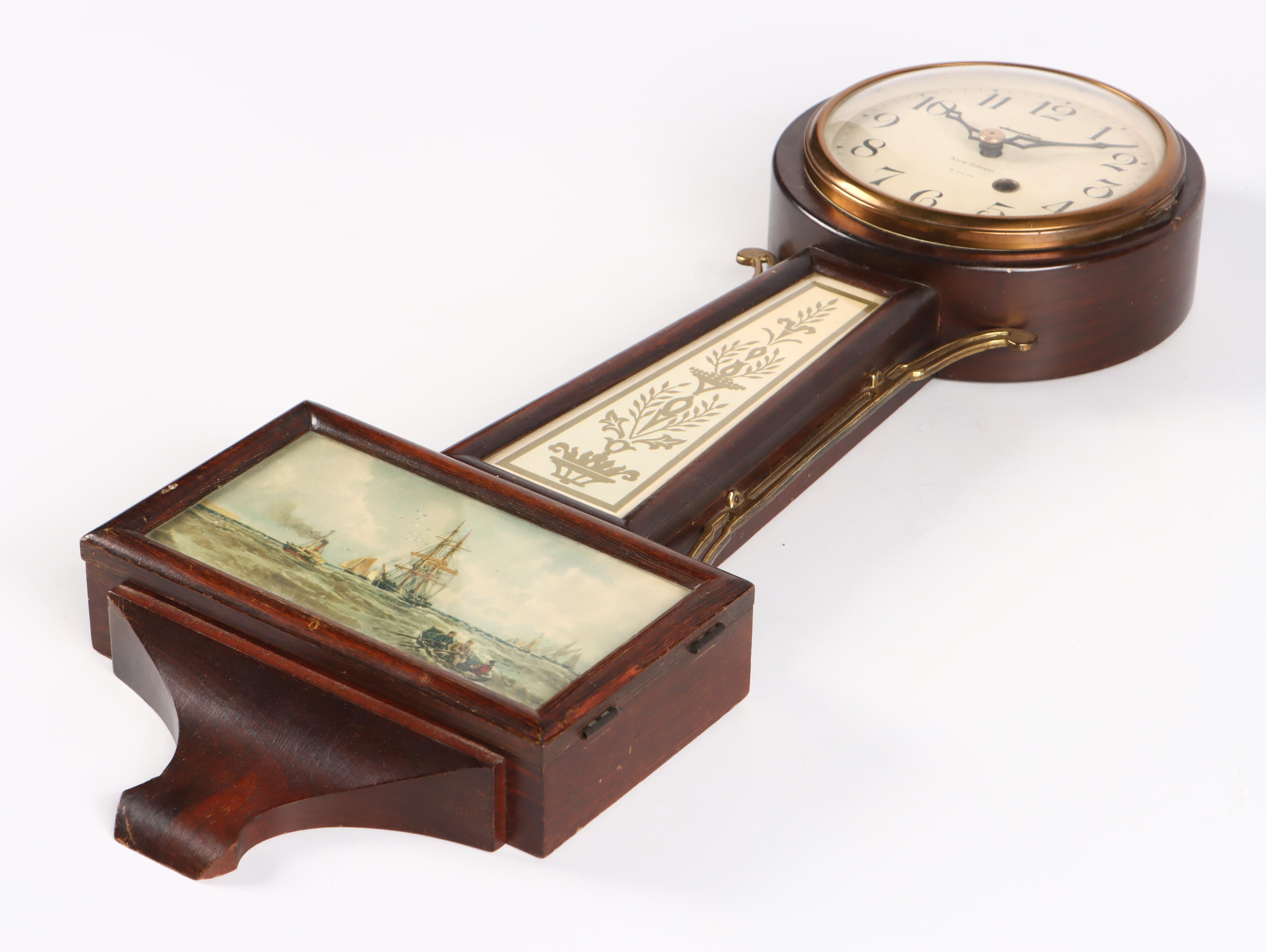 The New Haven Clock Co. Banjo Clock, Early to Mid-20th Century