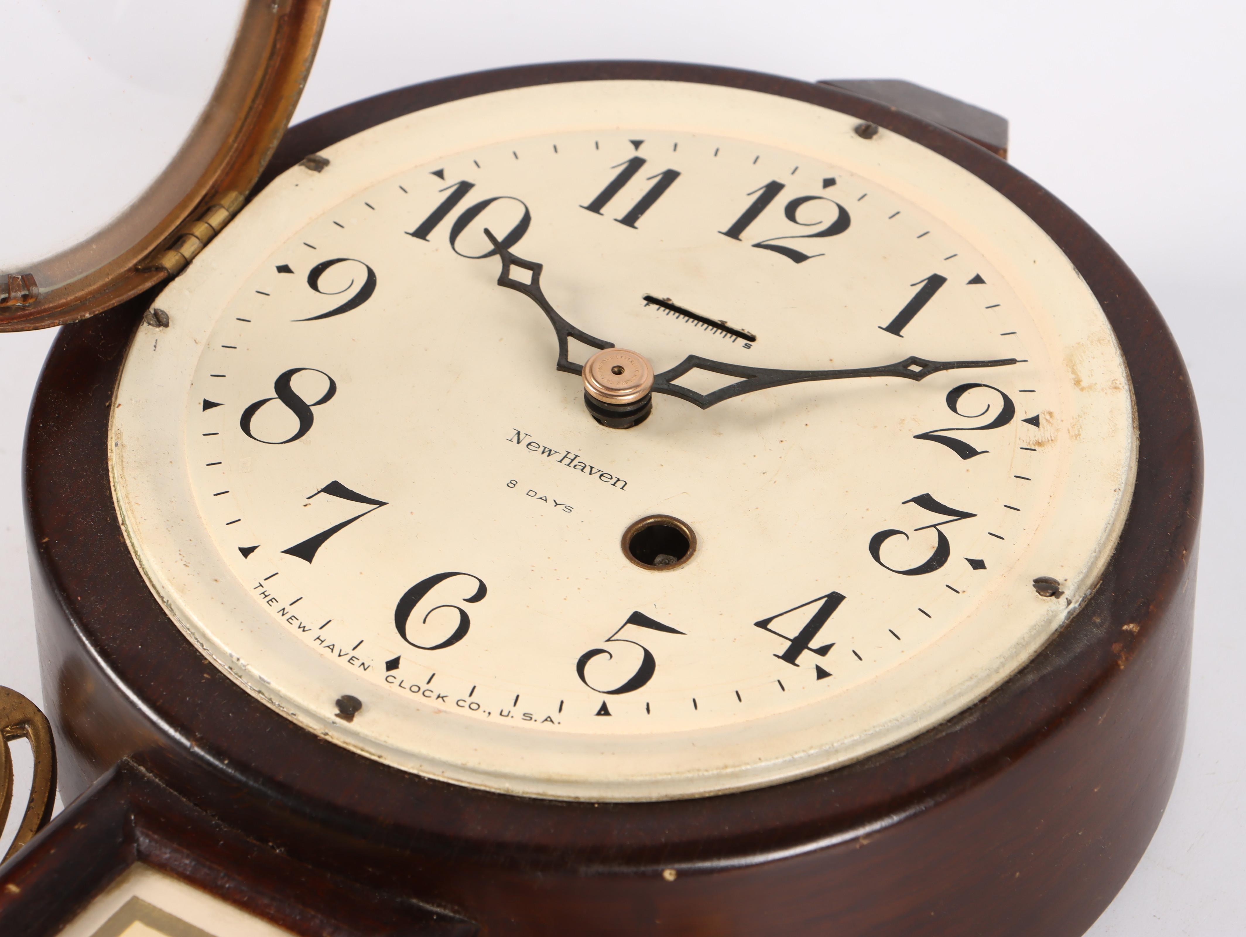 The New Haven Clock Co. Banjo Clock, Early to Mid-20th Century