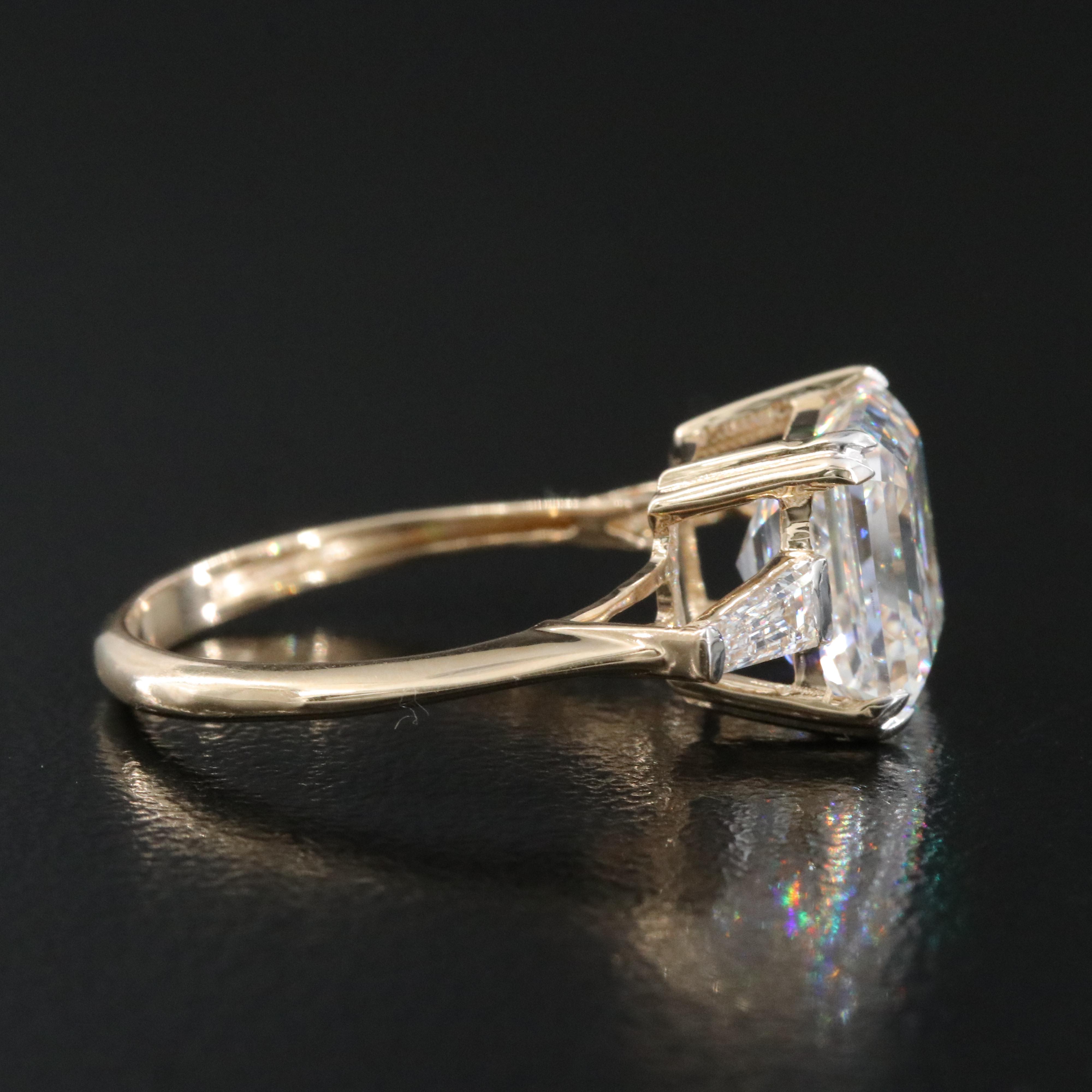 14K 4.98 CTW Lab Grown Diamond Ring with IGI Report
