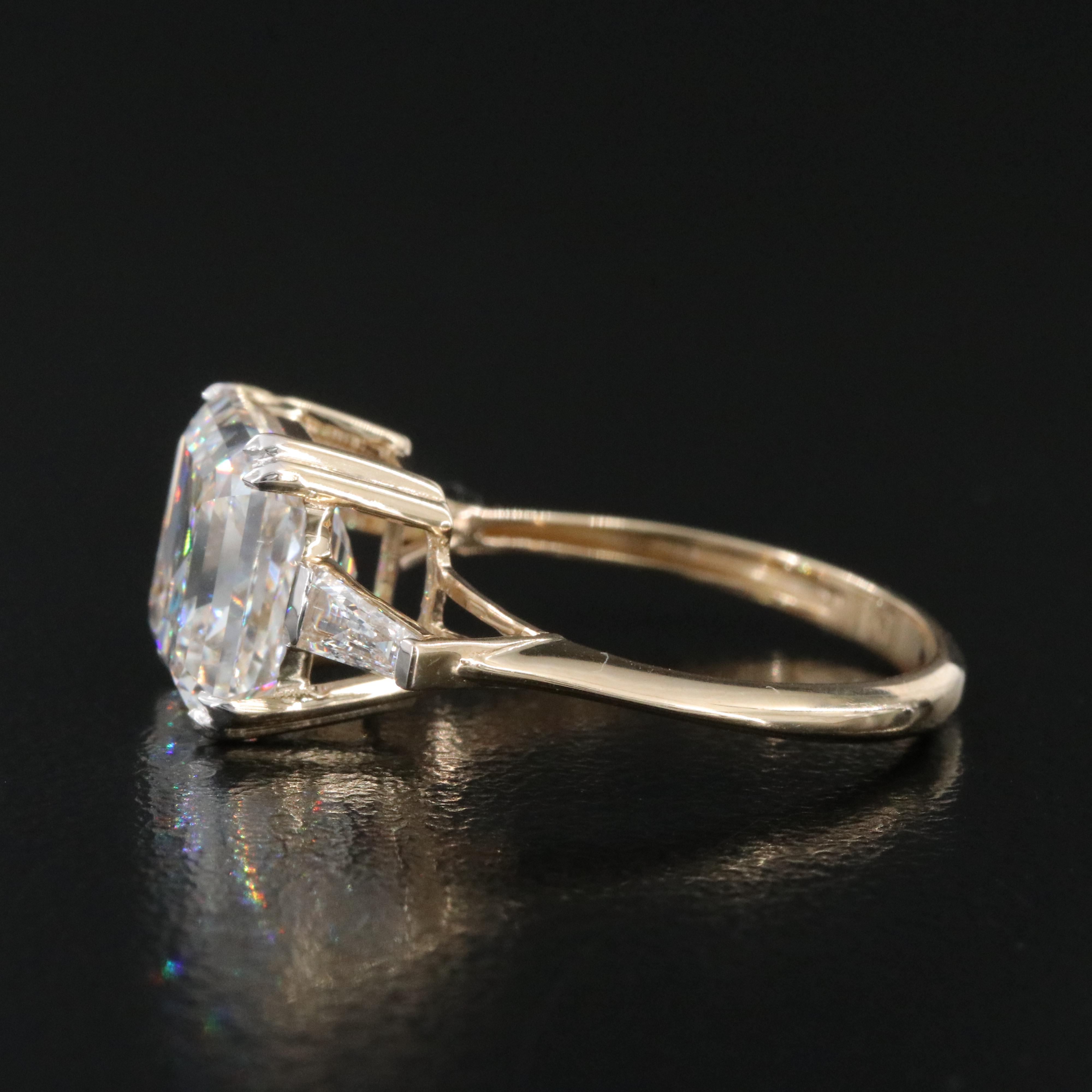 14K 4.98 CTW Lab Grown Diamond Ring with IGI Report