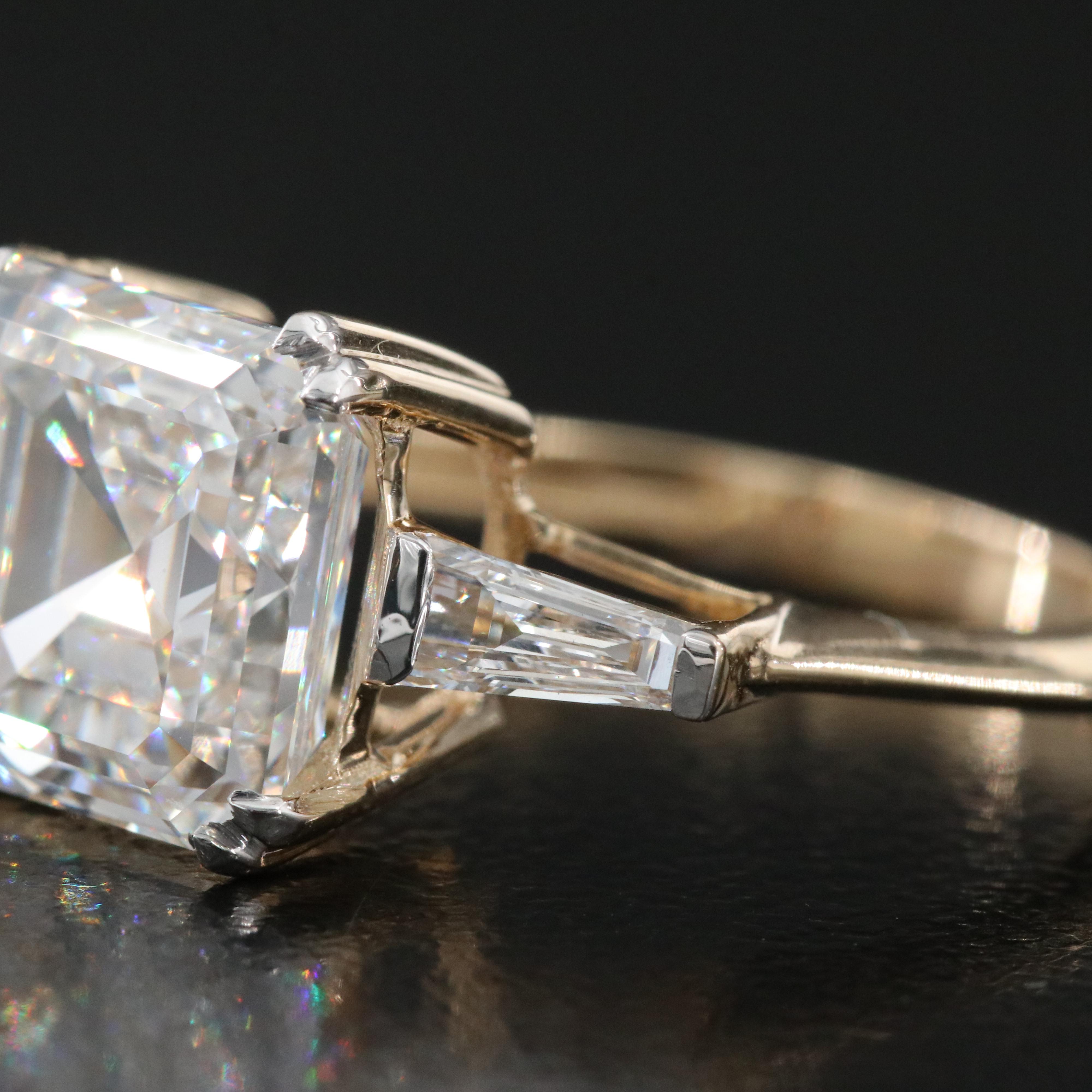 14K 4.98 CTW Lab Grown Diamond Ring with IGI Report