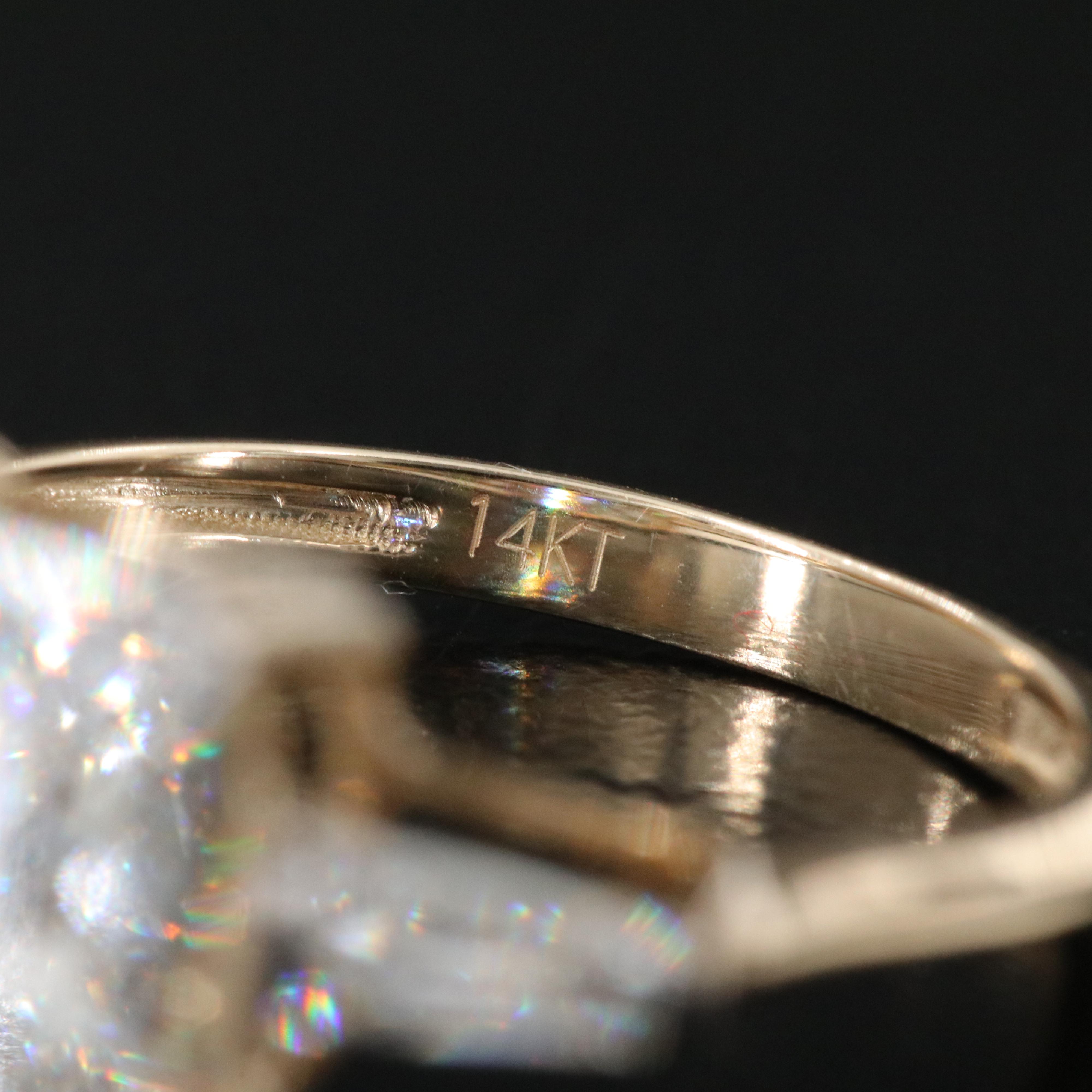 14K 4.98 CTW Lab Grown Diamond Ring with IGI Report