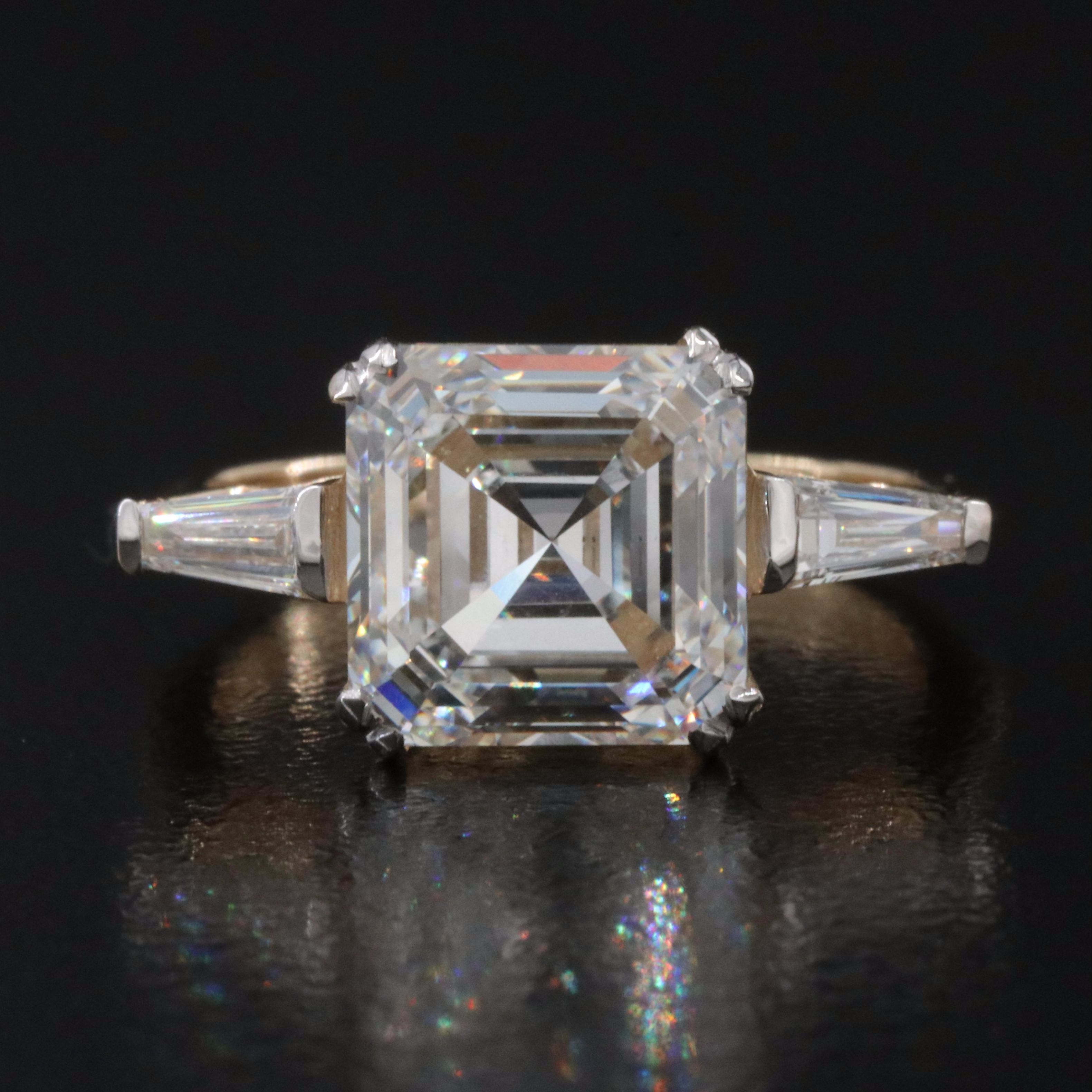 14K 4.98 CTW Lab Grown Diamond Ring with IGI Report