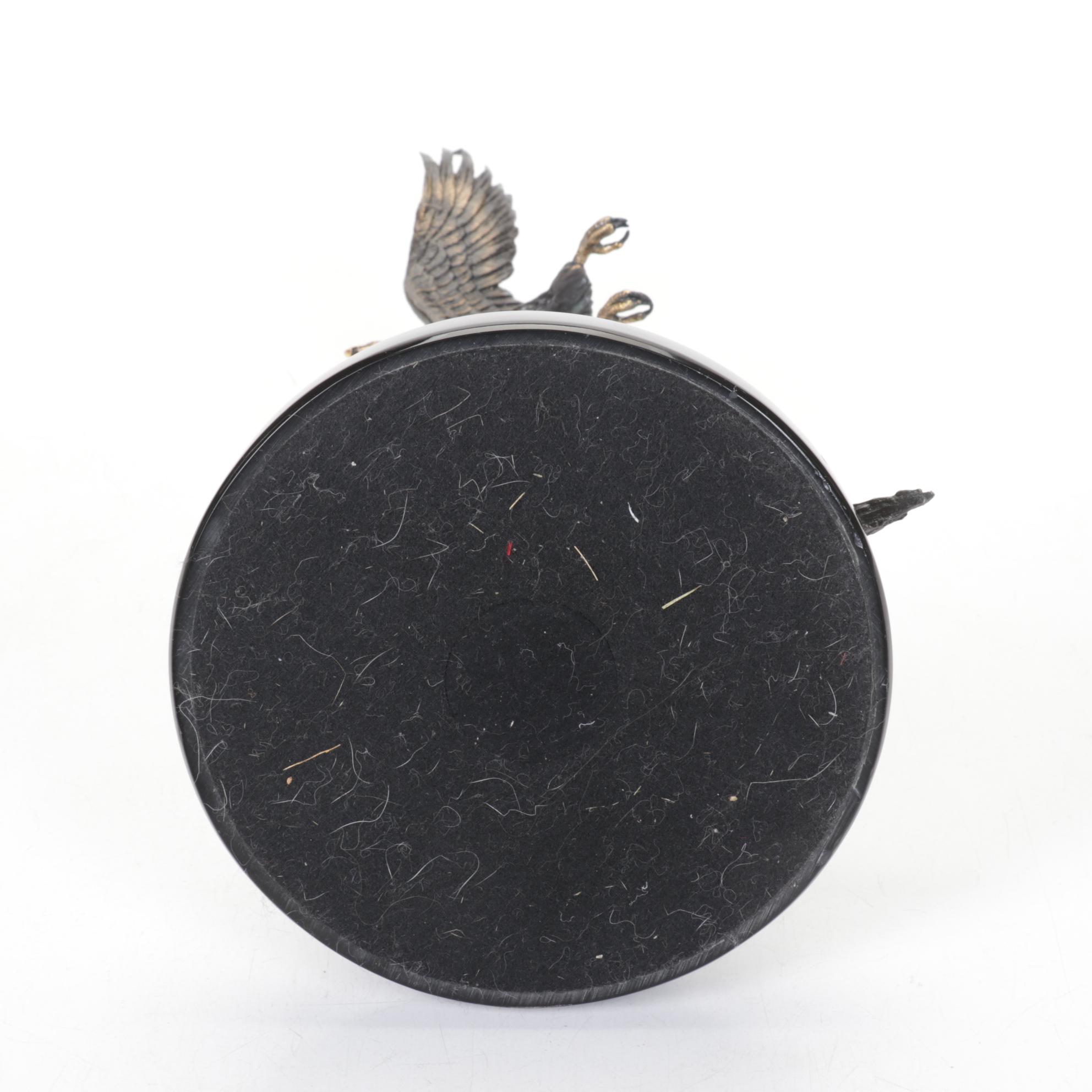 Signed Soaring Eagle Bronze Statue, 2000