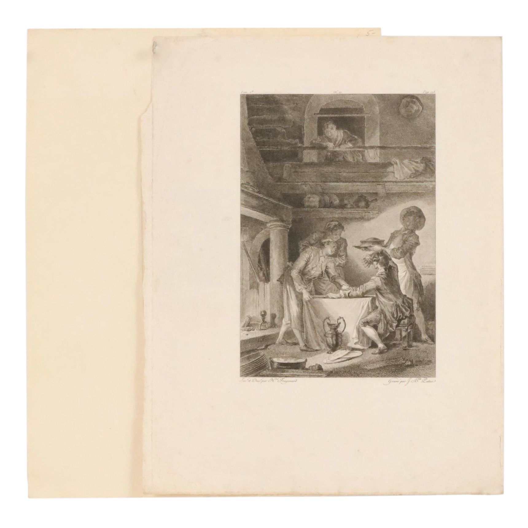 Pair of Intaglio Prints Including "Dante" After Raphael, 19th Century