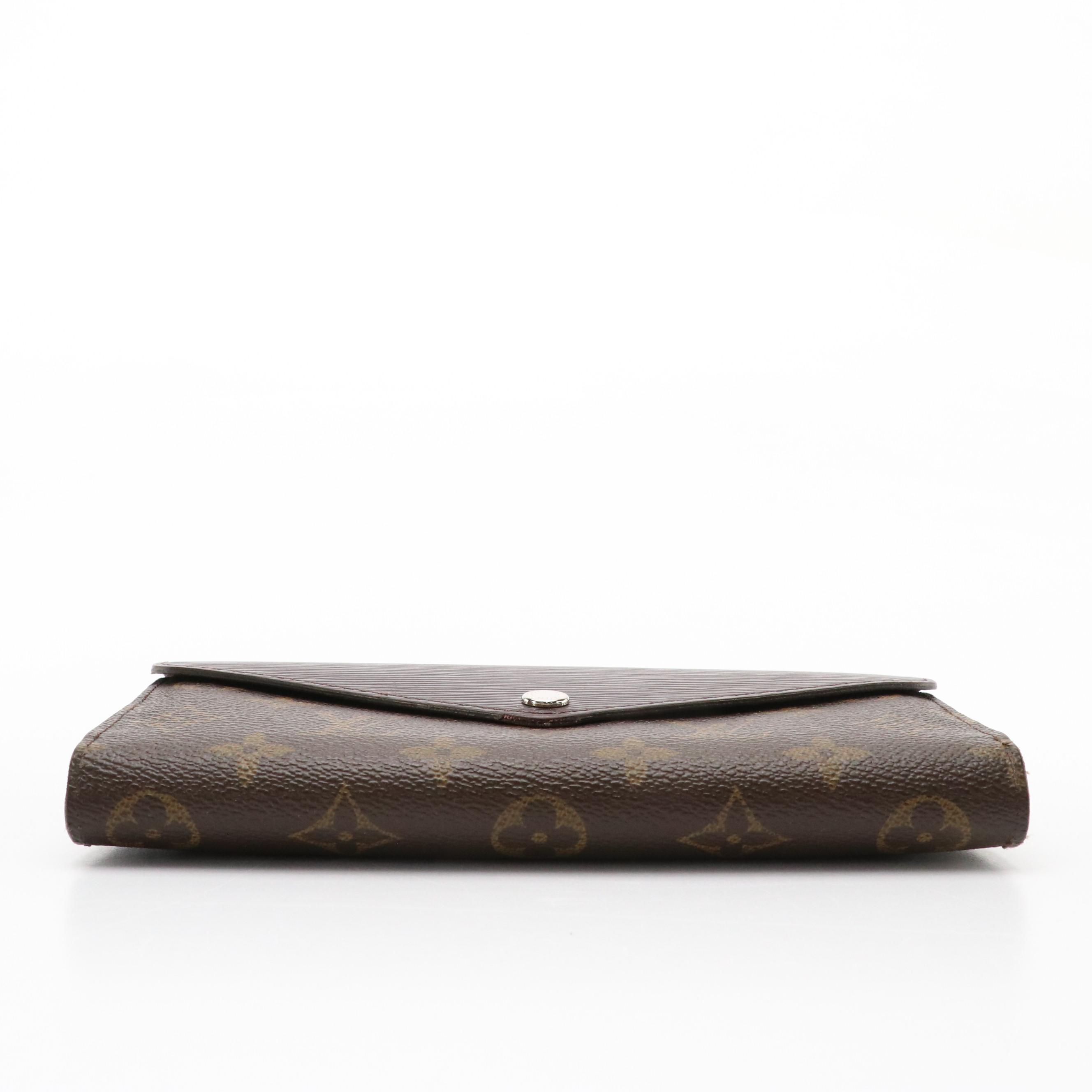Louis Vuitton Marie-Lou Long Wallet in Epi Leather and Monogram Canvas