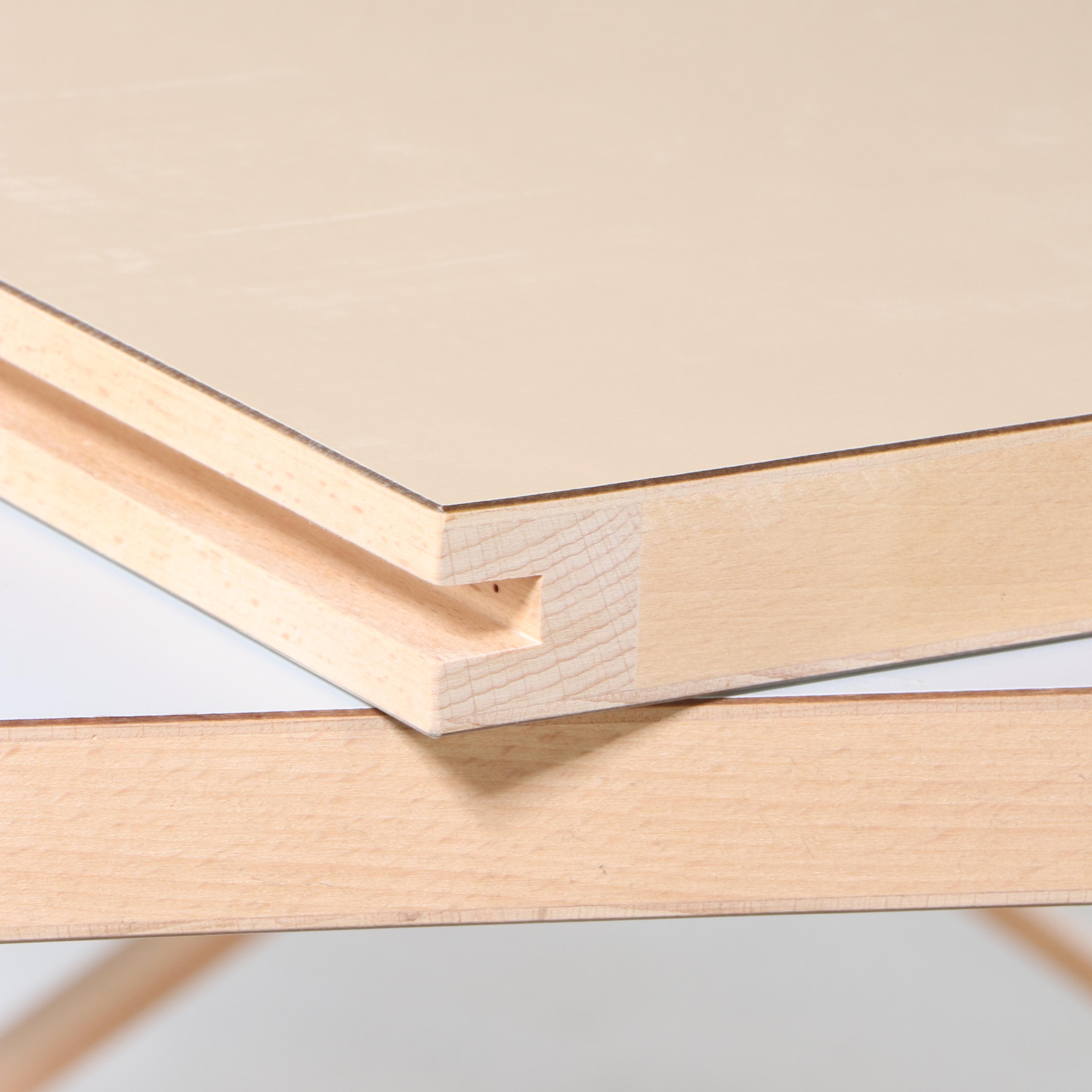 Lars Liljekvist "Extra" Danish Modern Wood Dining Table with Reversible Leaves