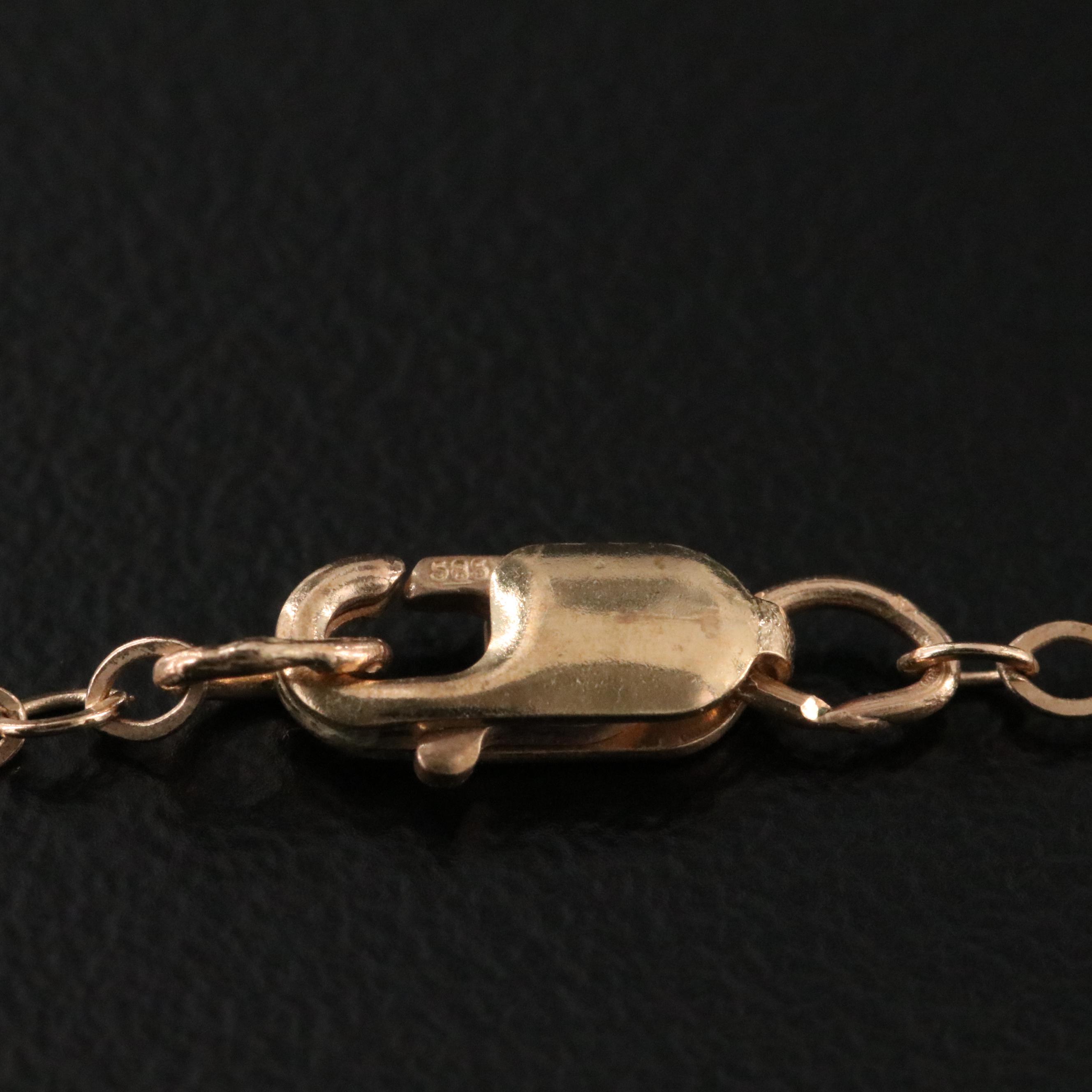 14K Peridot and Amethyst Necklace