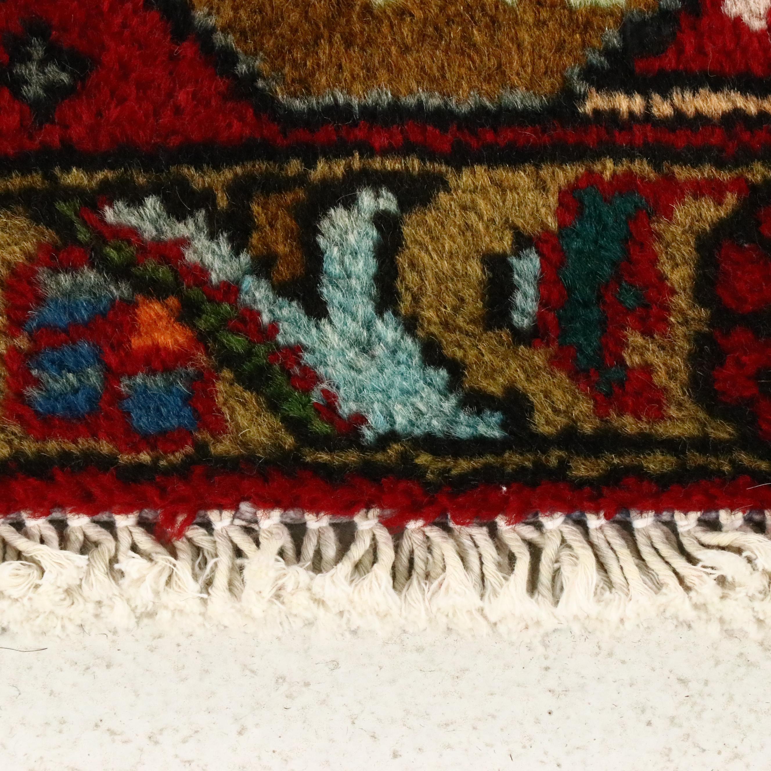 7'11 x 11'3 Hand-Knotted Indo-Persian Heriz Area Rug