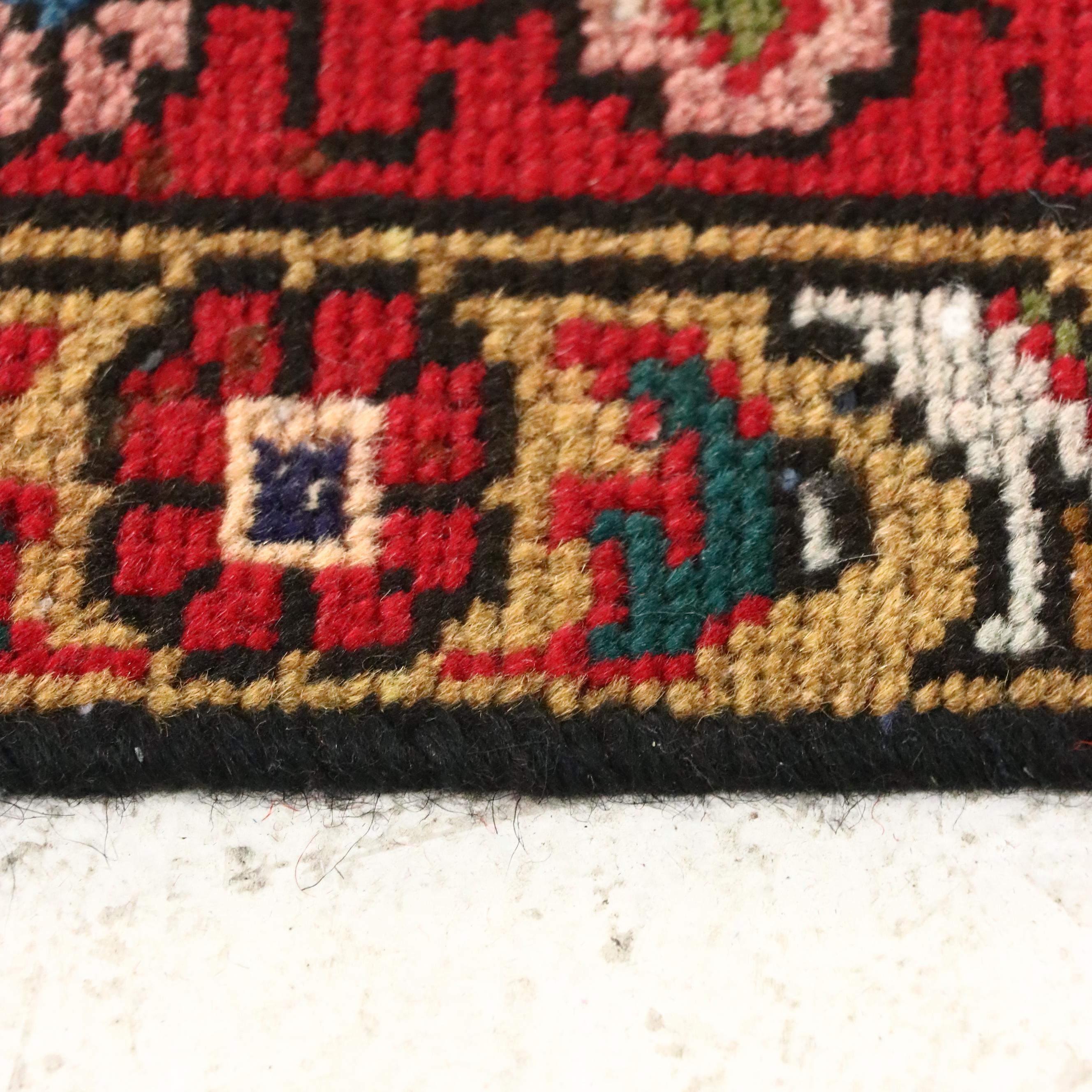 7'11 x 11'3 Hand-Knotted Indo-Persian Heriz Area Rug