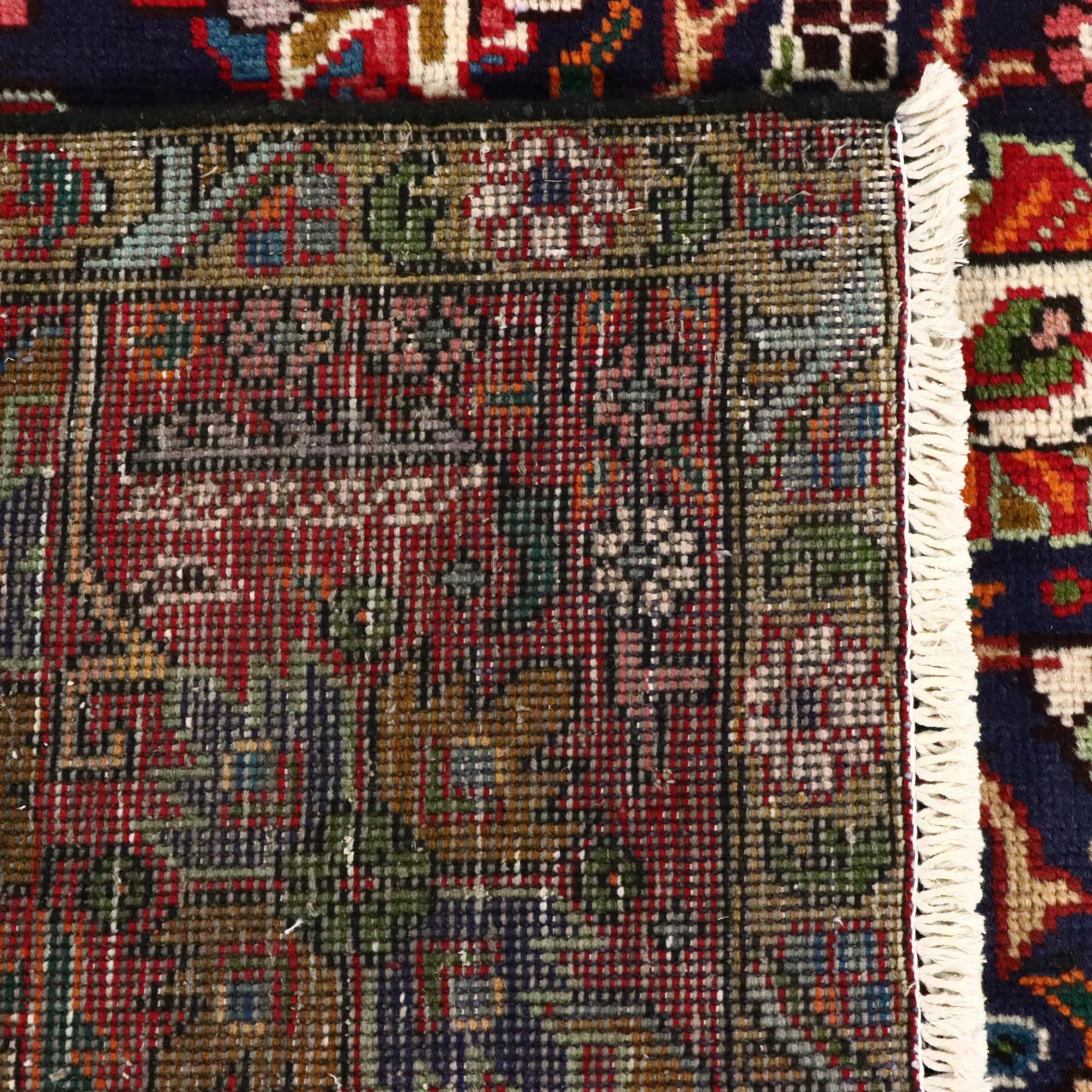 7'11 x 11'3 Hand-Knotted Indo-Persian Heriz Area Rug