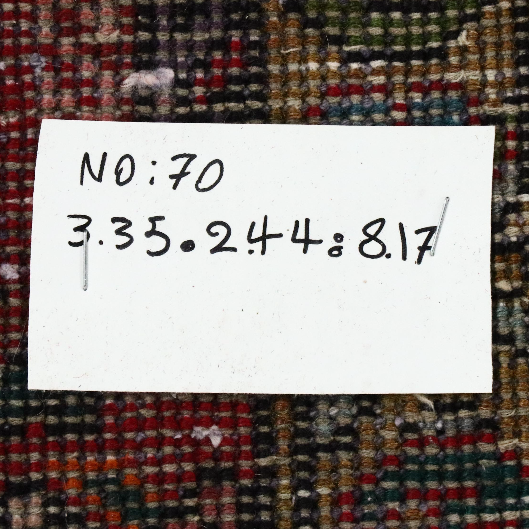 7'11 x 11'3 Hand-Knotted Indo-Persian Heriz Area Rug