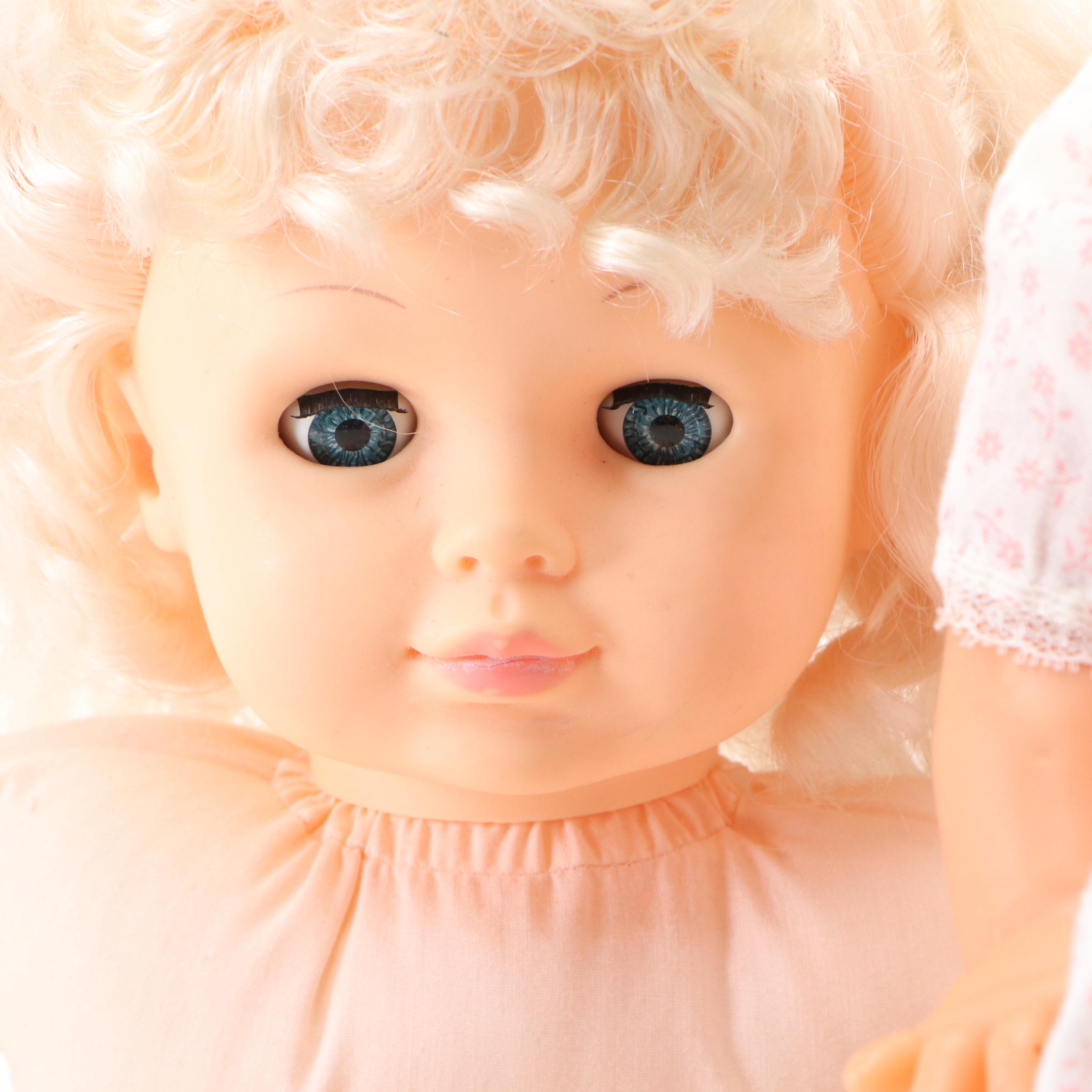 Rich by Nina Porcelain Doll with Balica Dolls and Other Baby Dolls, 1999