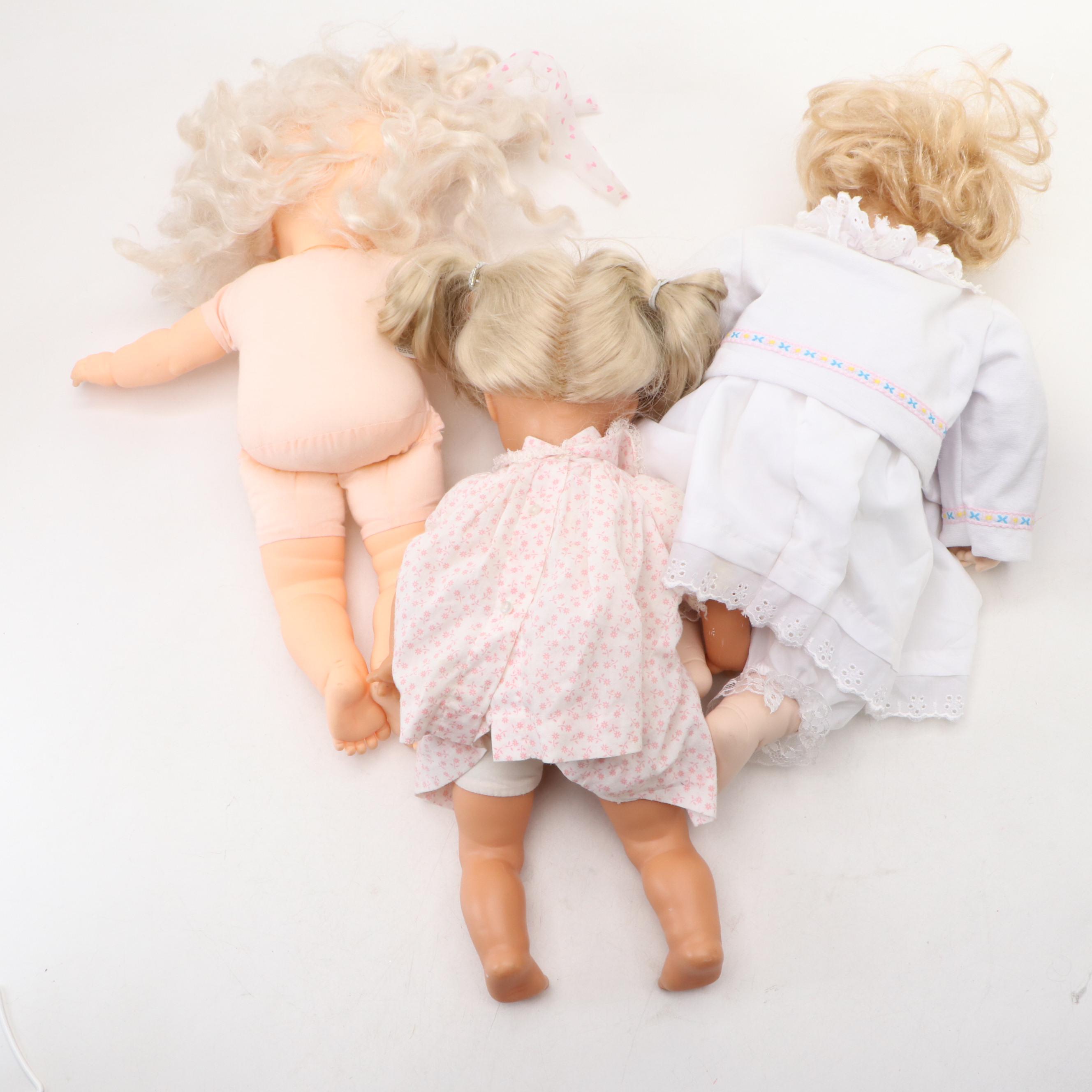 Rich by Nina Porcelain Doll with Balica Dolls and Other Baby Dolls, 1999