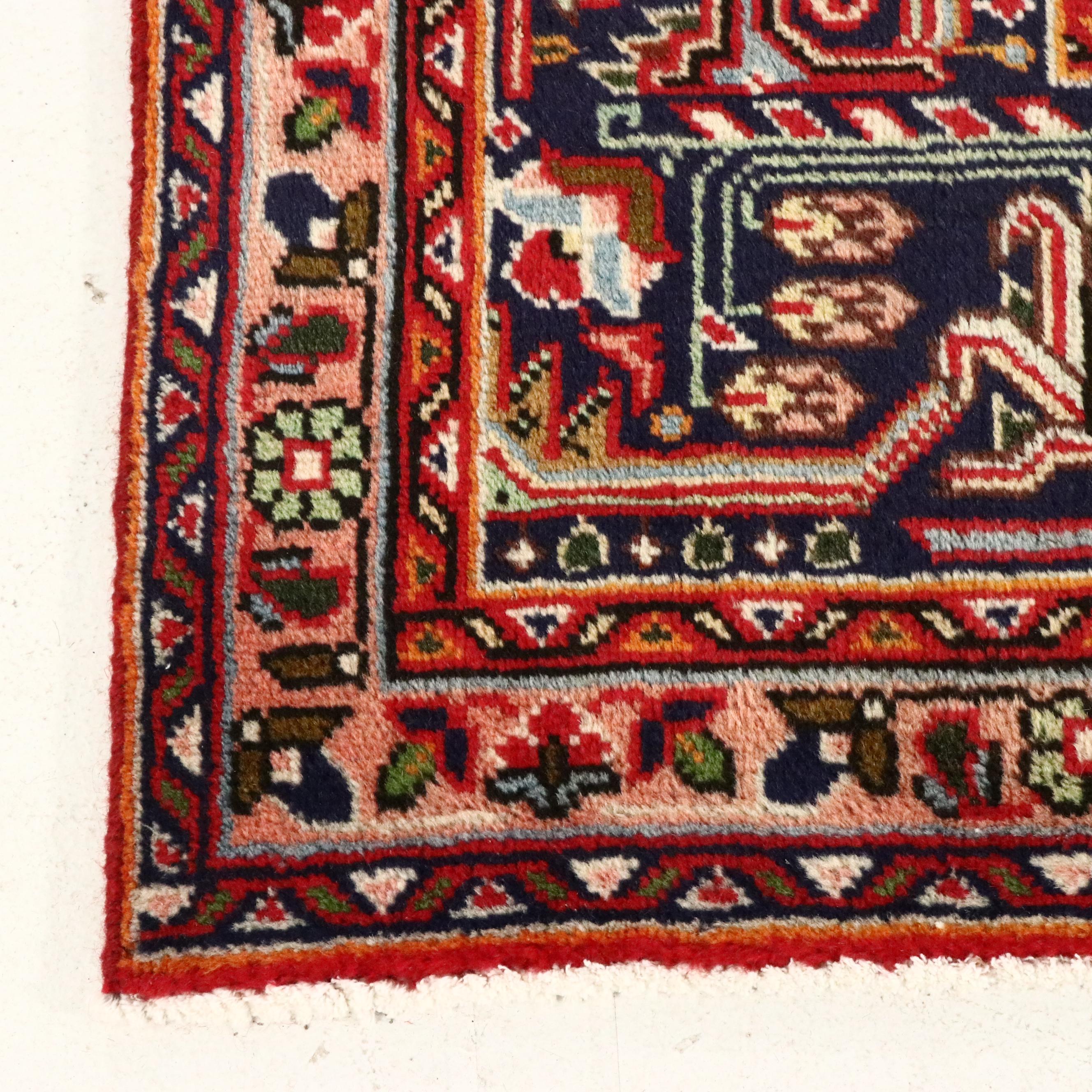 9'9 x 12'8 Hand-Knotted Indo-Persian Heriz Room-Sized Rug