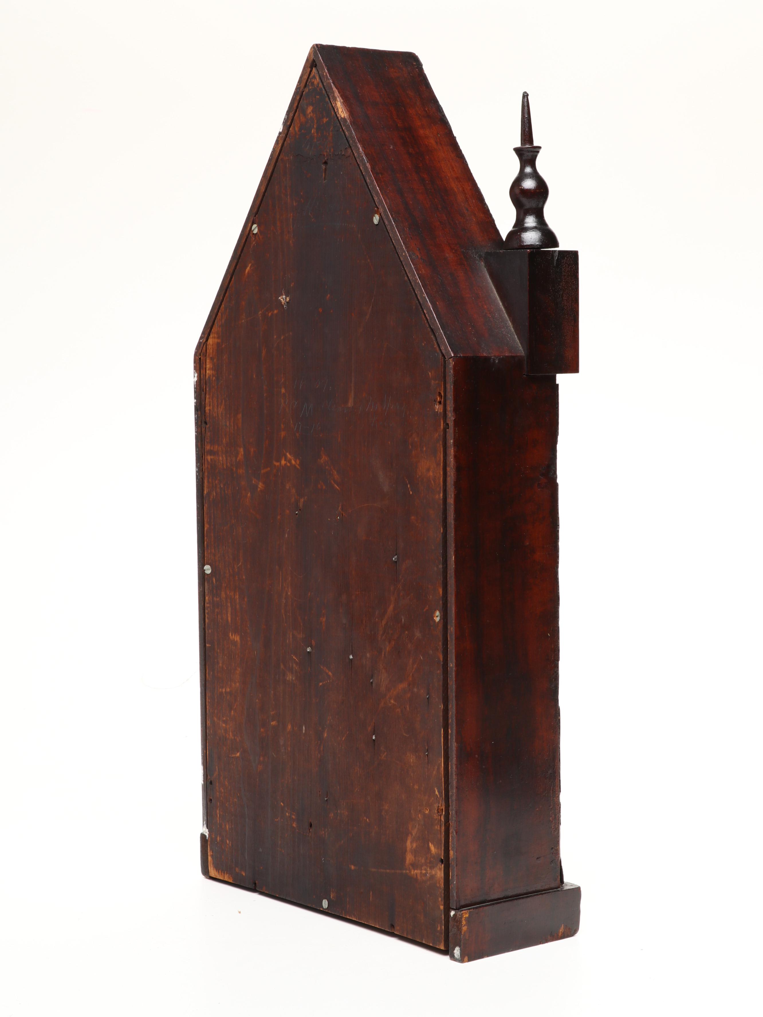 Wooden Waterbury Clock Company Hanging Wall Clock