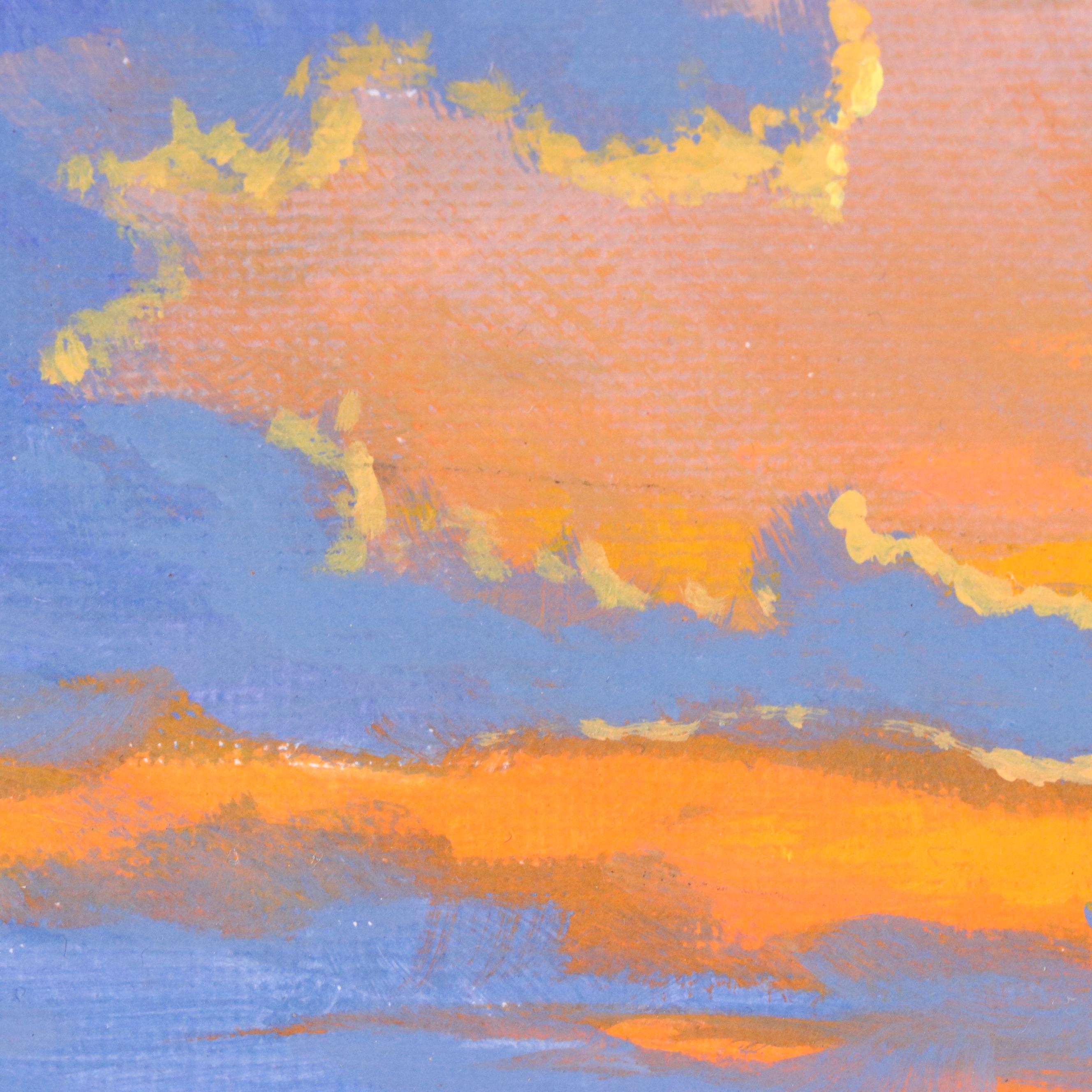 Douglas “Bumo” Johnpeer Sunset Landscape Oil Painting, 2025