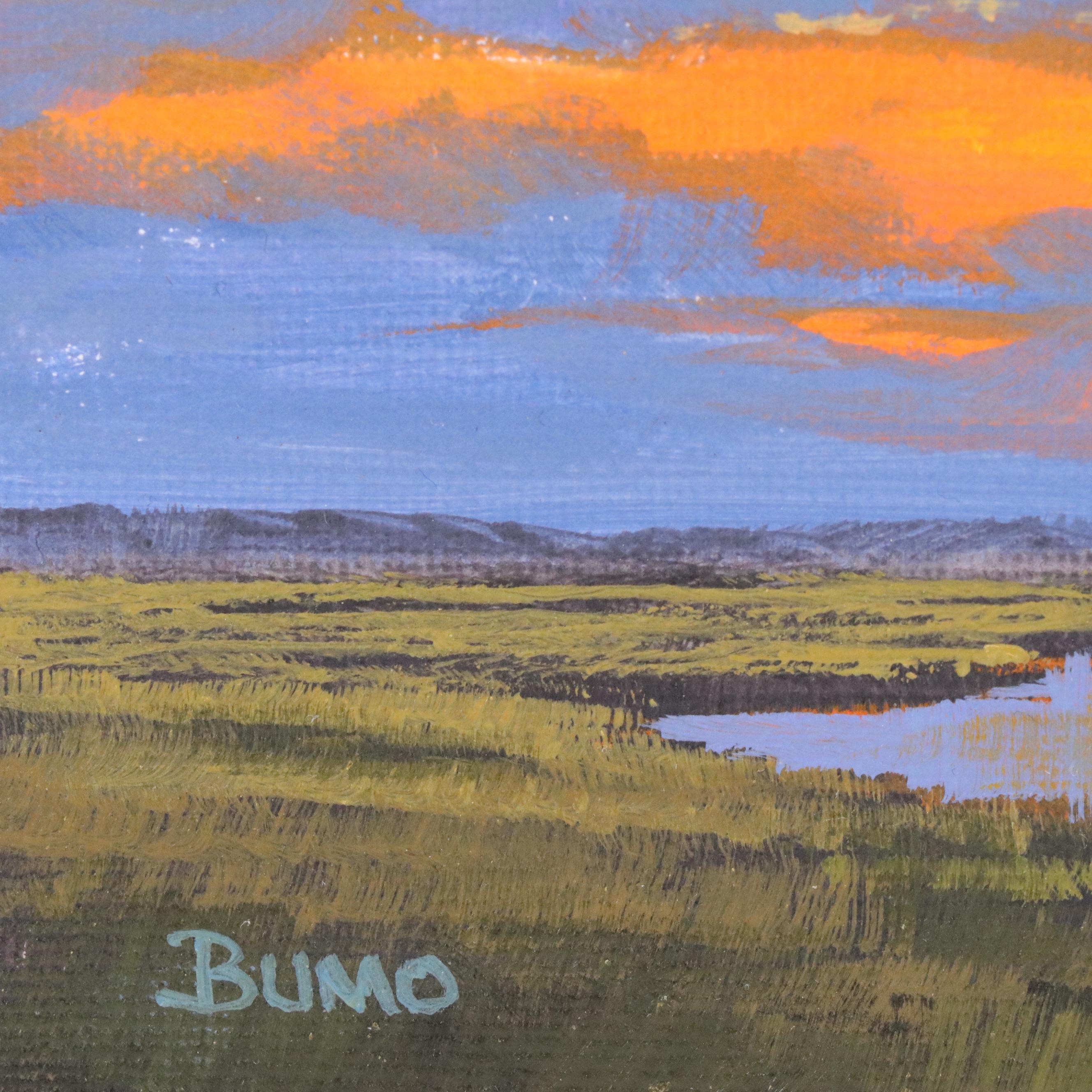 Douglas “Bumo” Johnpeer Sunset Landscape Oil Painting, 2025
