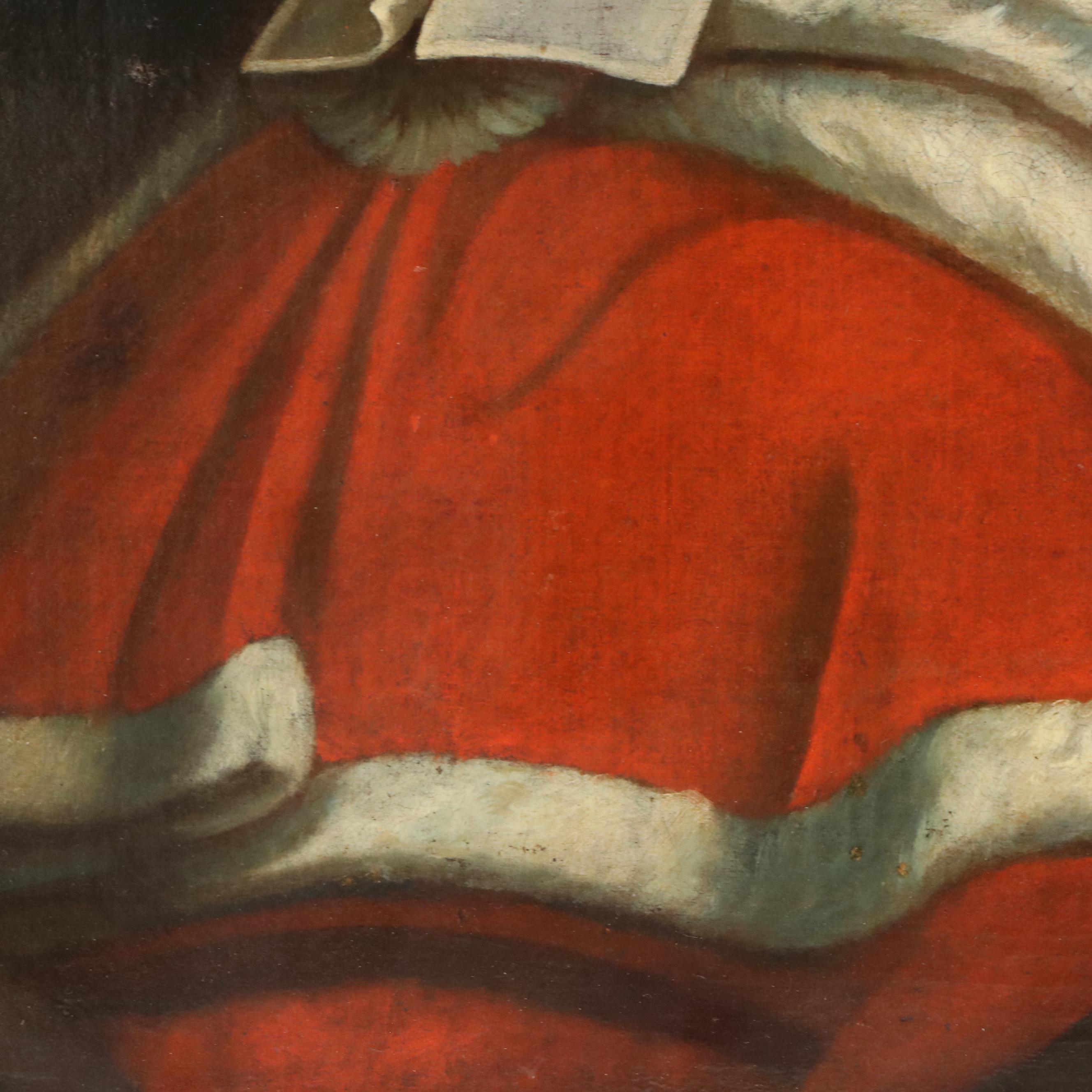 Oil Painting of English Mid-17th Century Chief Justice of the King's Bench