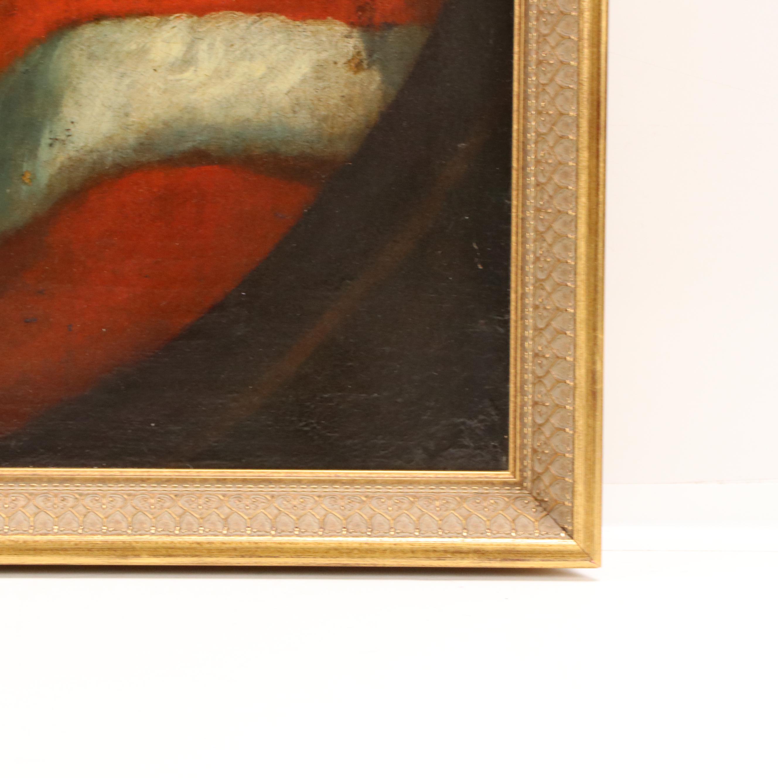 Oil Painting of English Mid-17th Century Chief Justice of the King's Bench