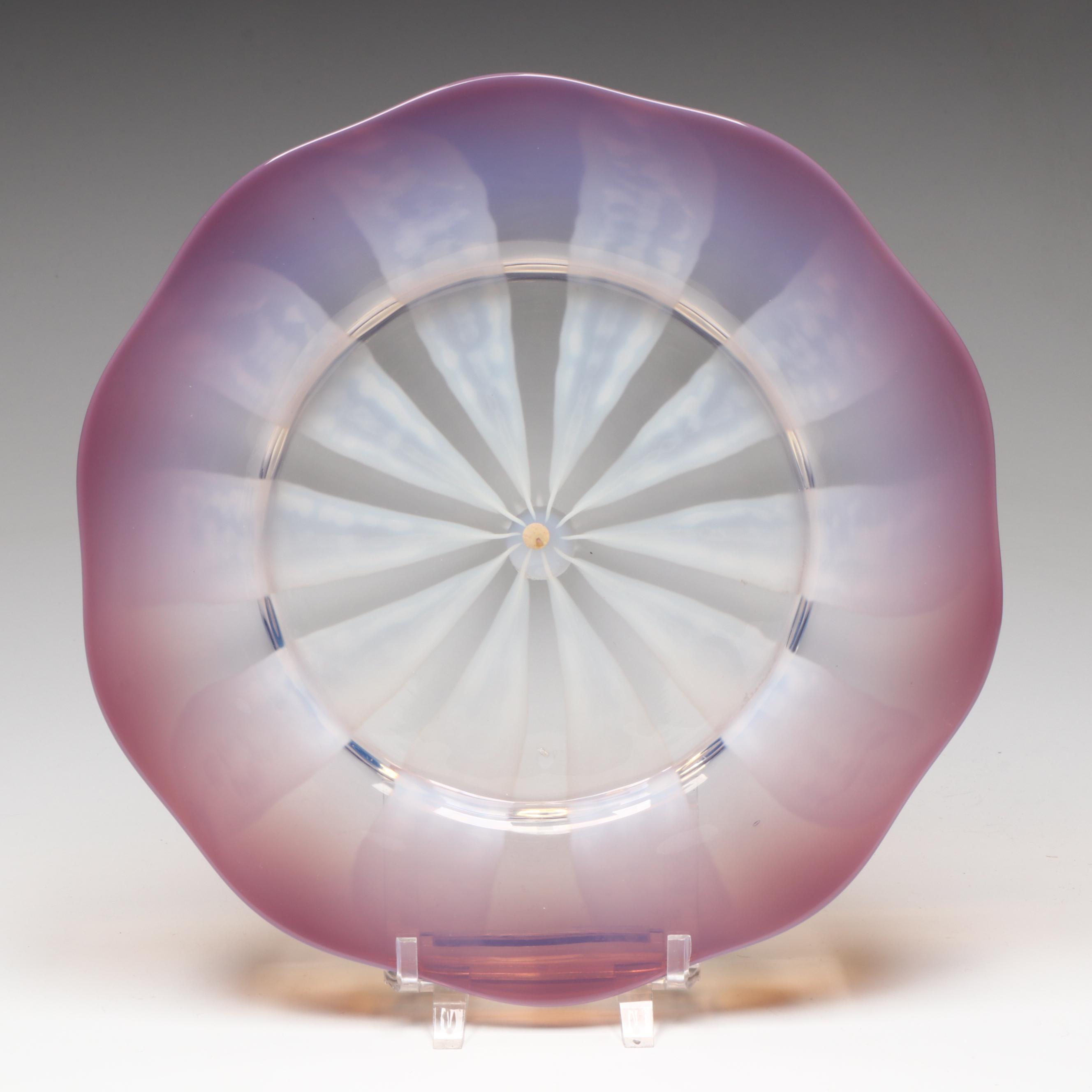 Louis Comfort Tiffany Favrile Glass Plate