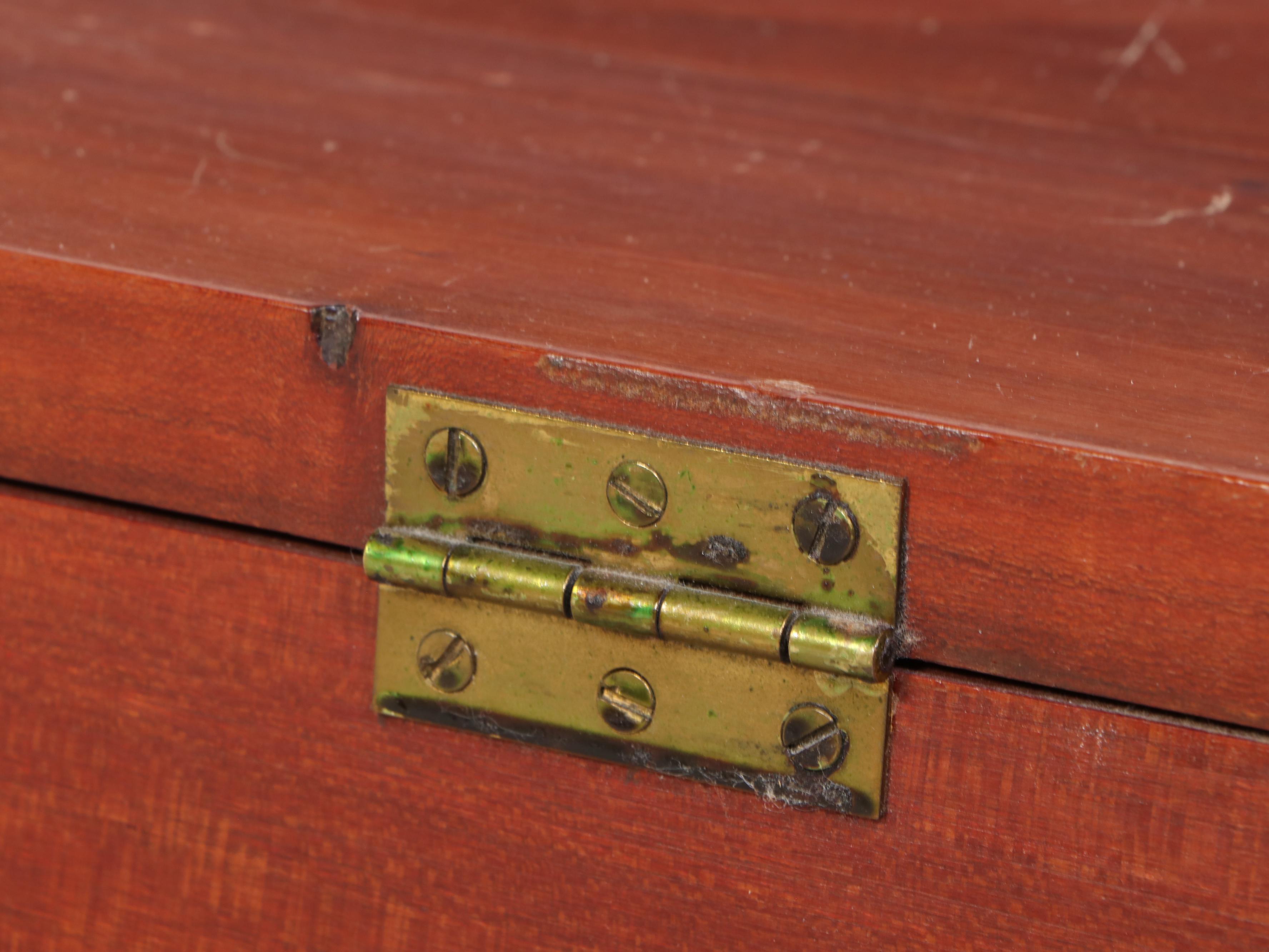 Federal Style Cherrywood Bench-Made Blanket Chest, Late 20th Century