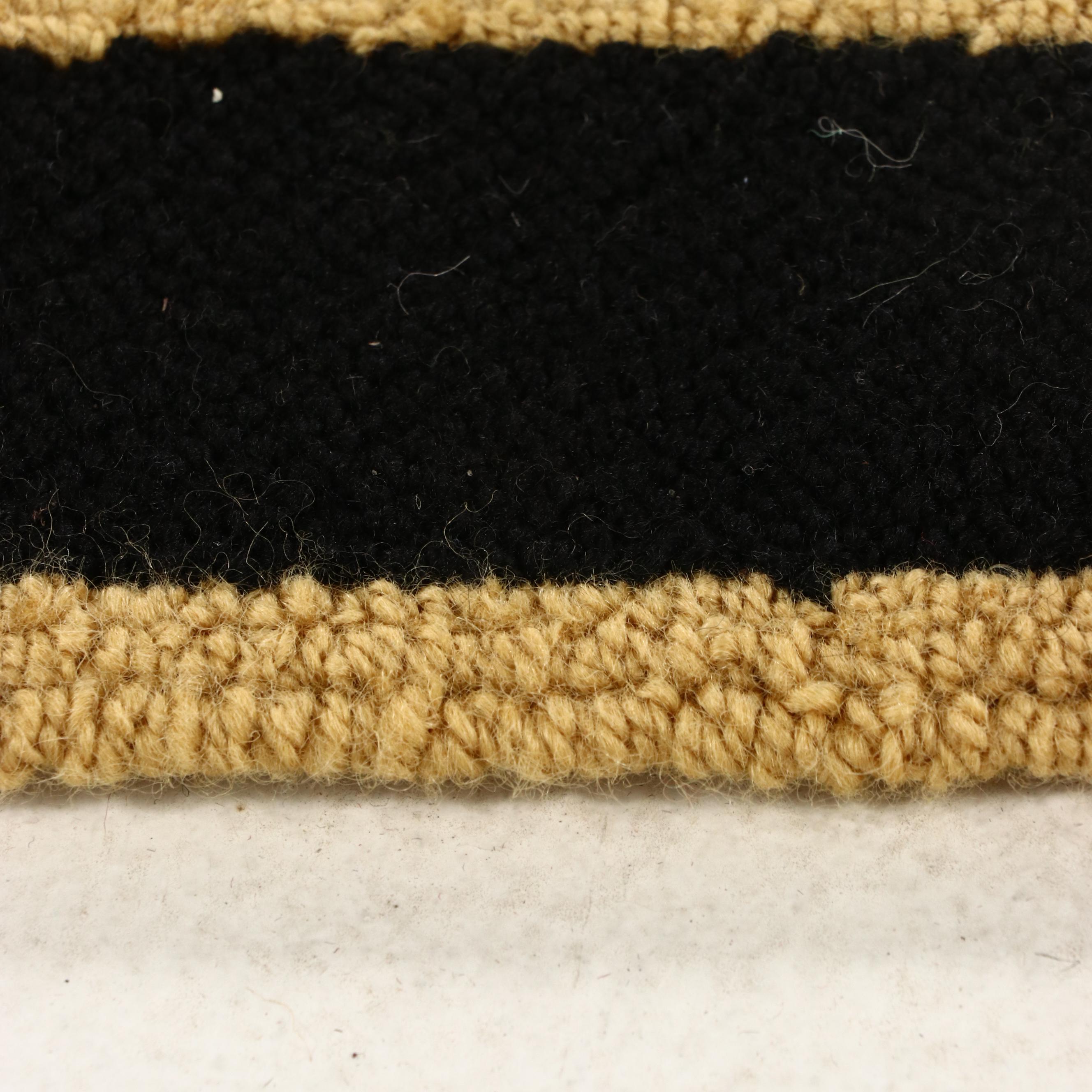 12'11 x 14'11 Hand-Hooked Sarah Gayle Carter "Black Forest" Room-Sized Rug