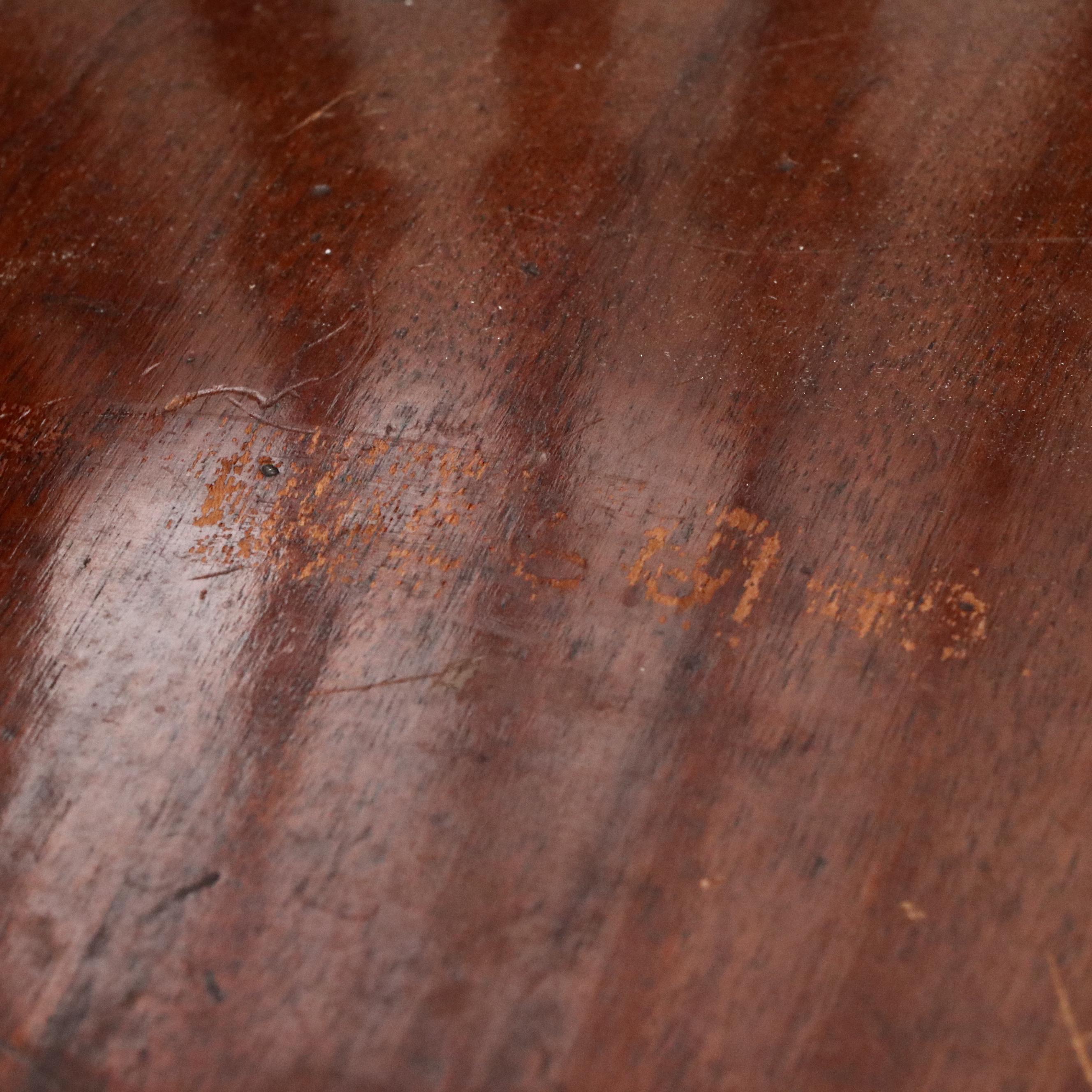 Gothic Style Carved Mahogany Rocking Chair, Manner of R. J. Horner