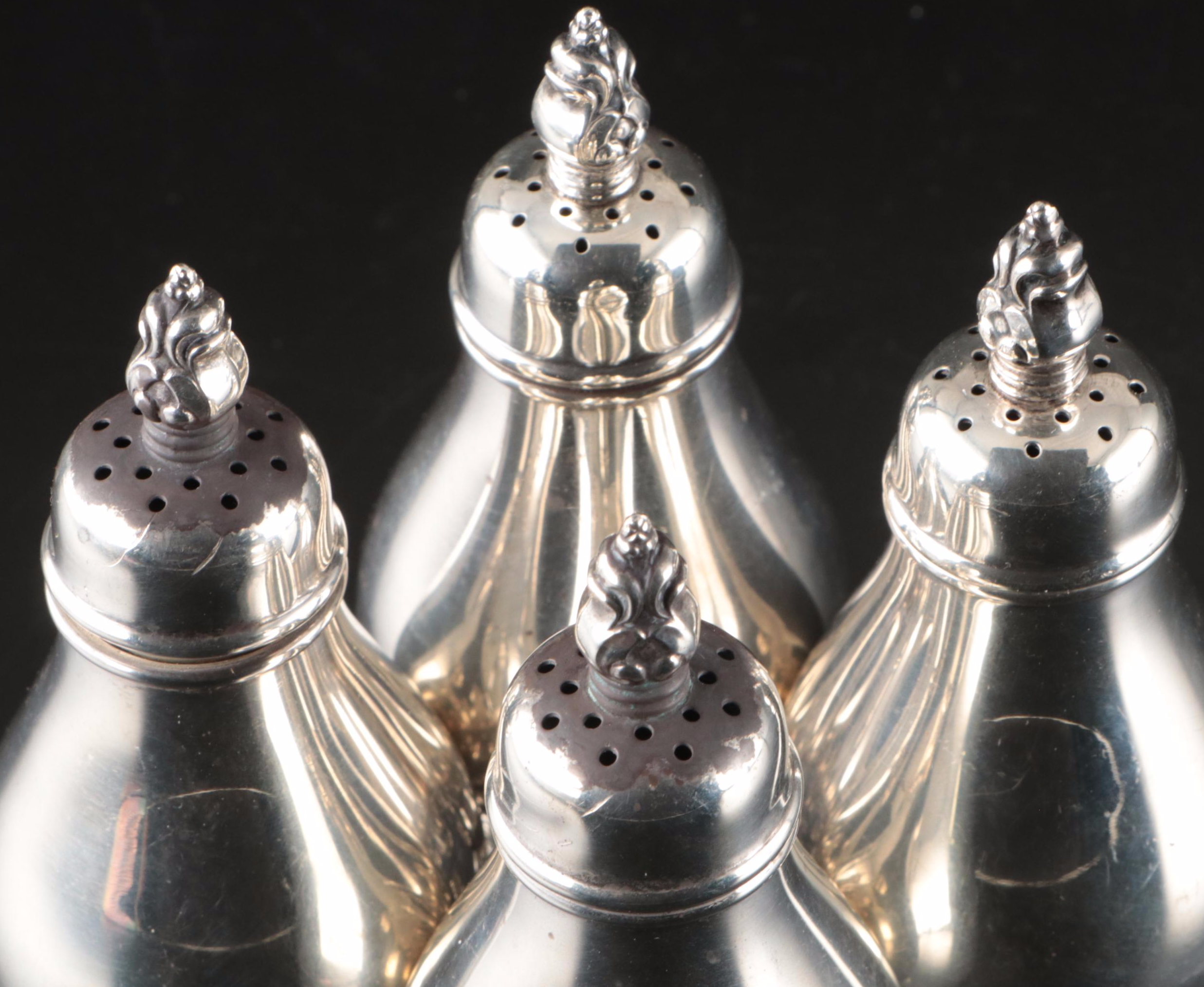 International Silver Co. "Royal Danish" Sterling Silver Shakers