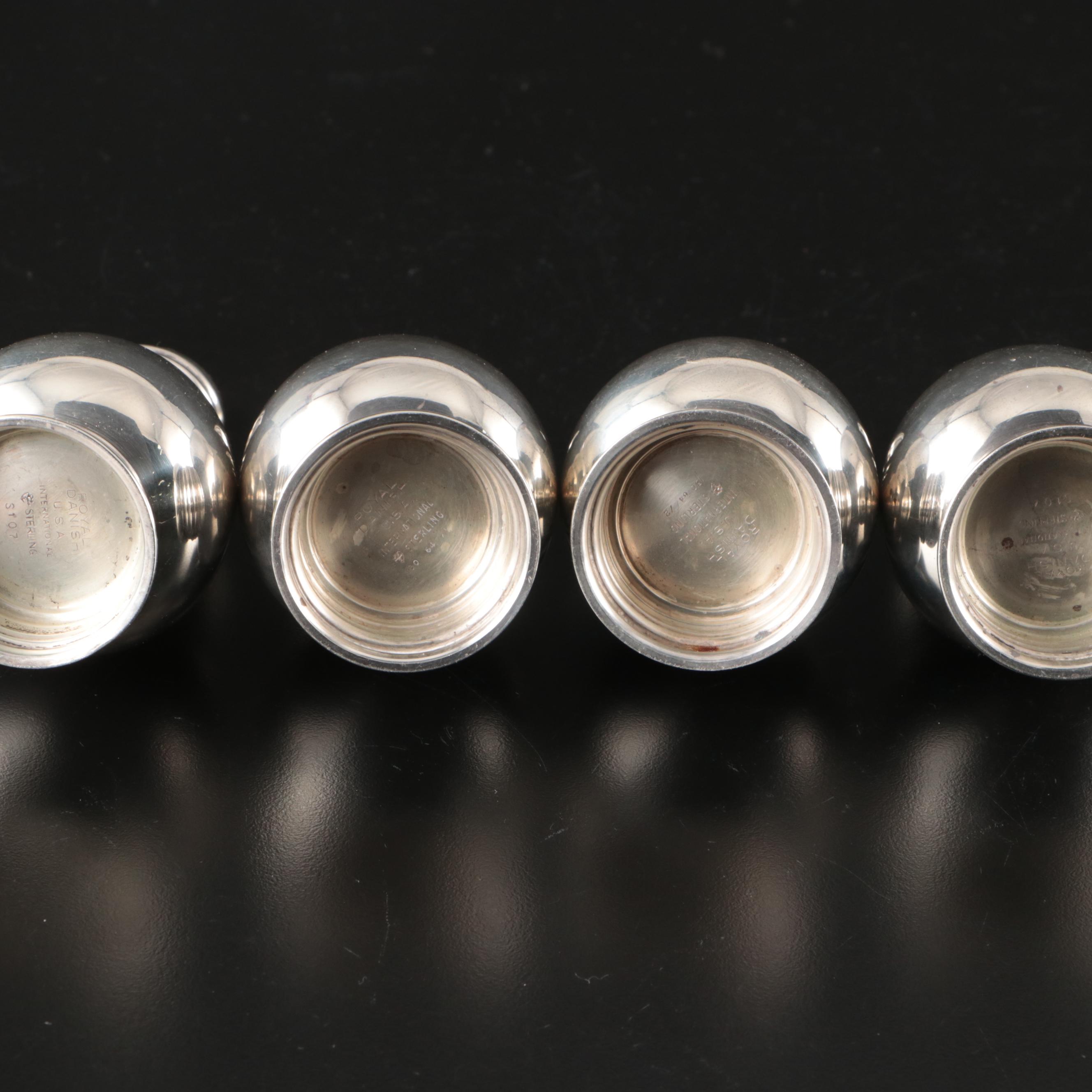 International Silver Co. "Royal Danish" Sterling Silver Shakers