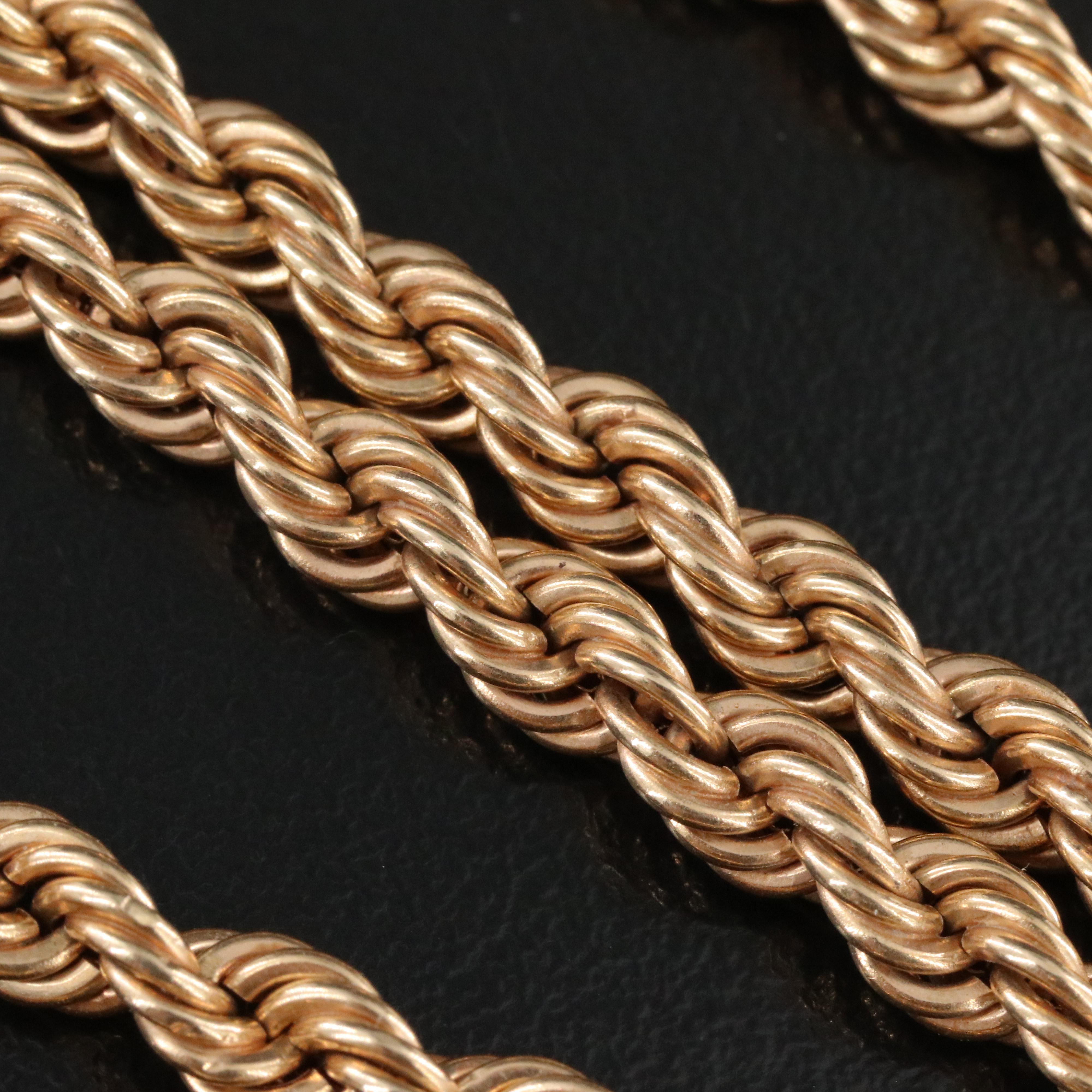 14K Braided Rope Necklace