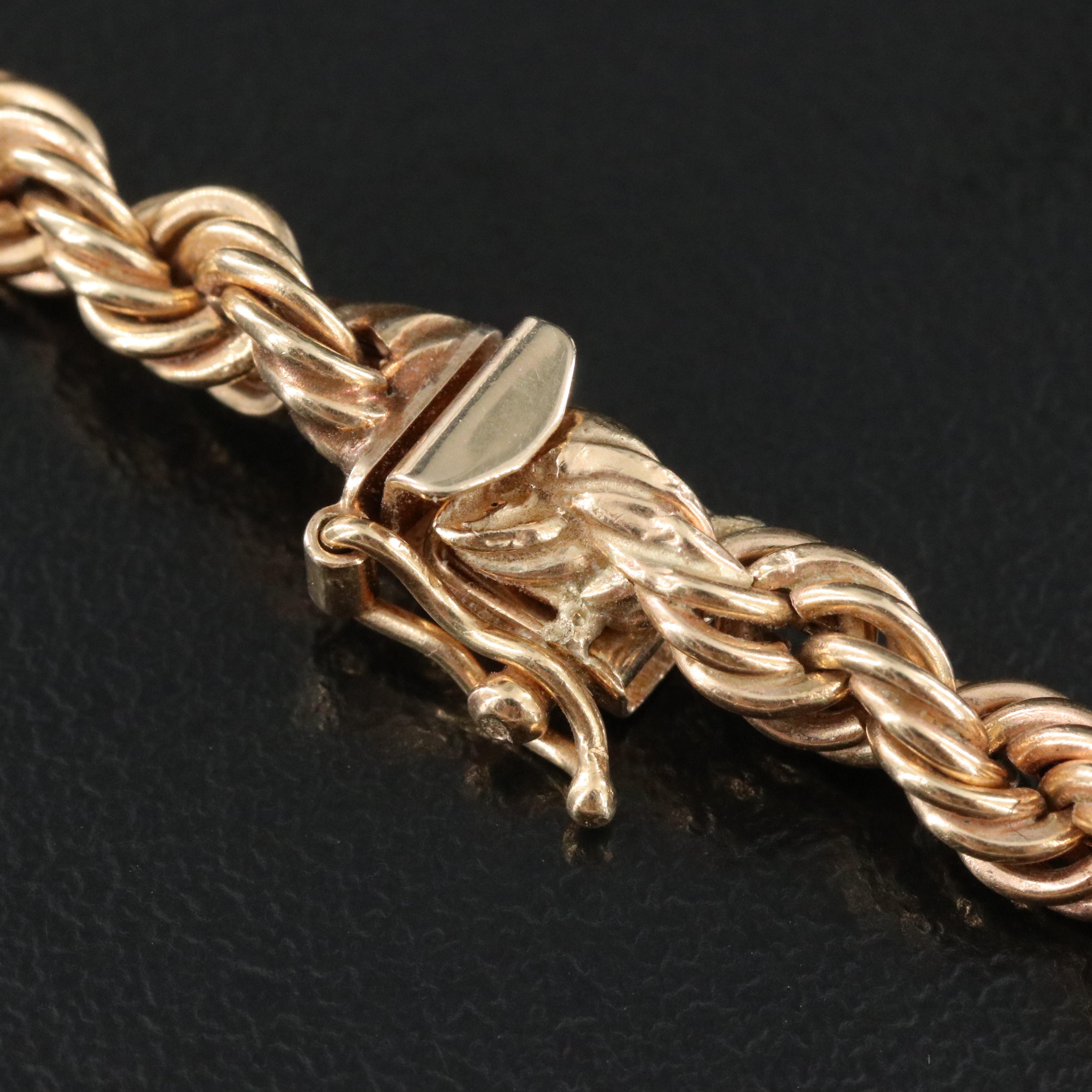 14K Braided Rope Necklace