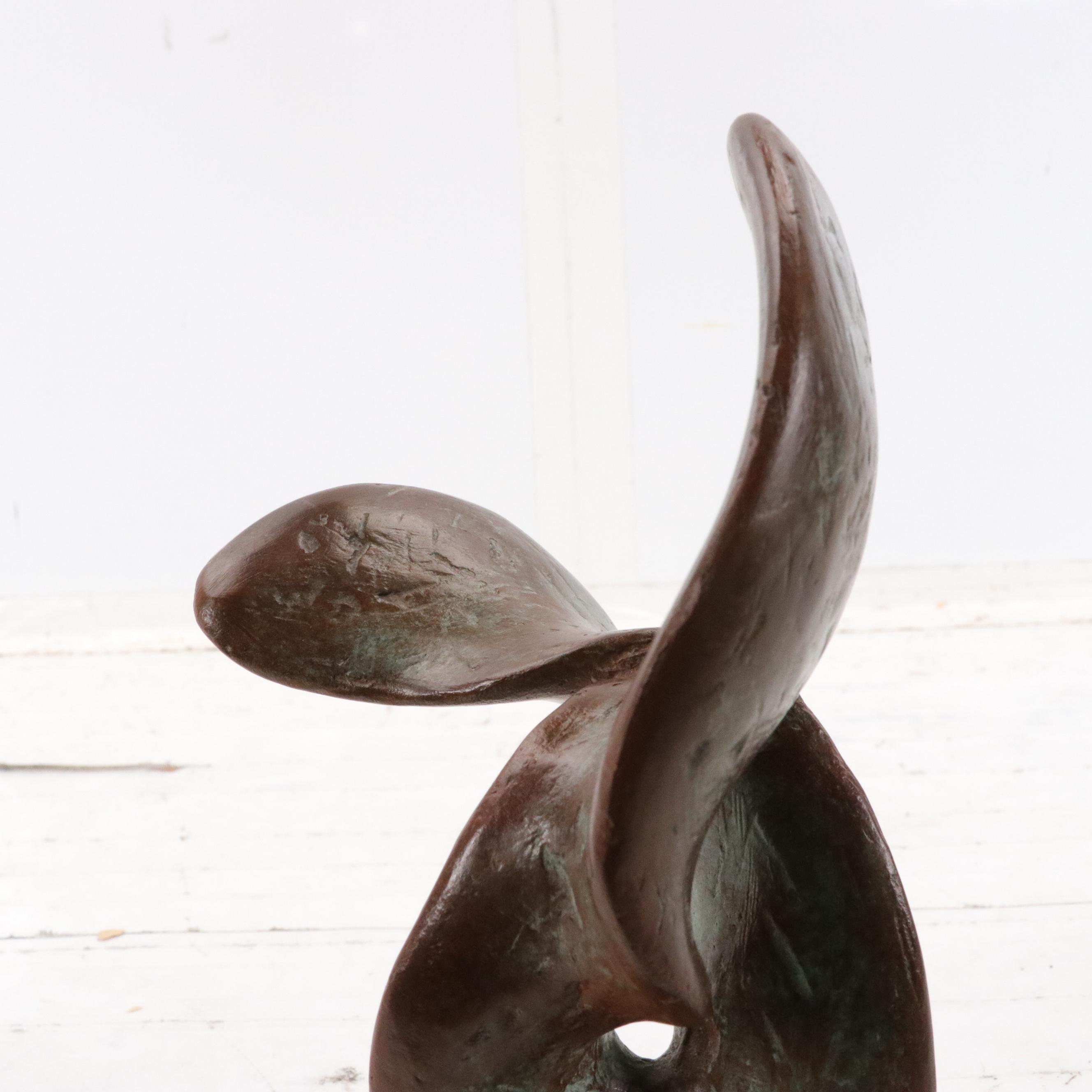 Richard Erdman Abstract Cast Bronze Sculpture, Circa 2000