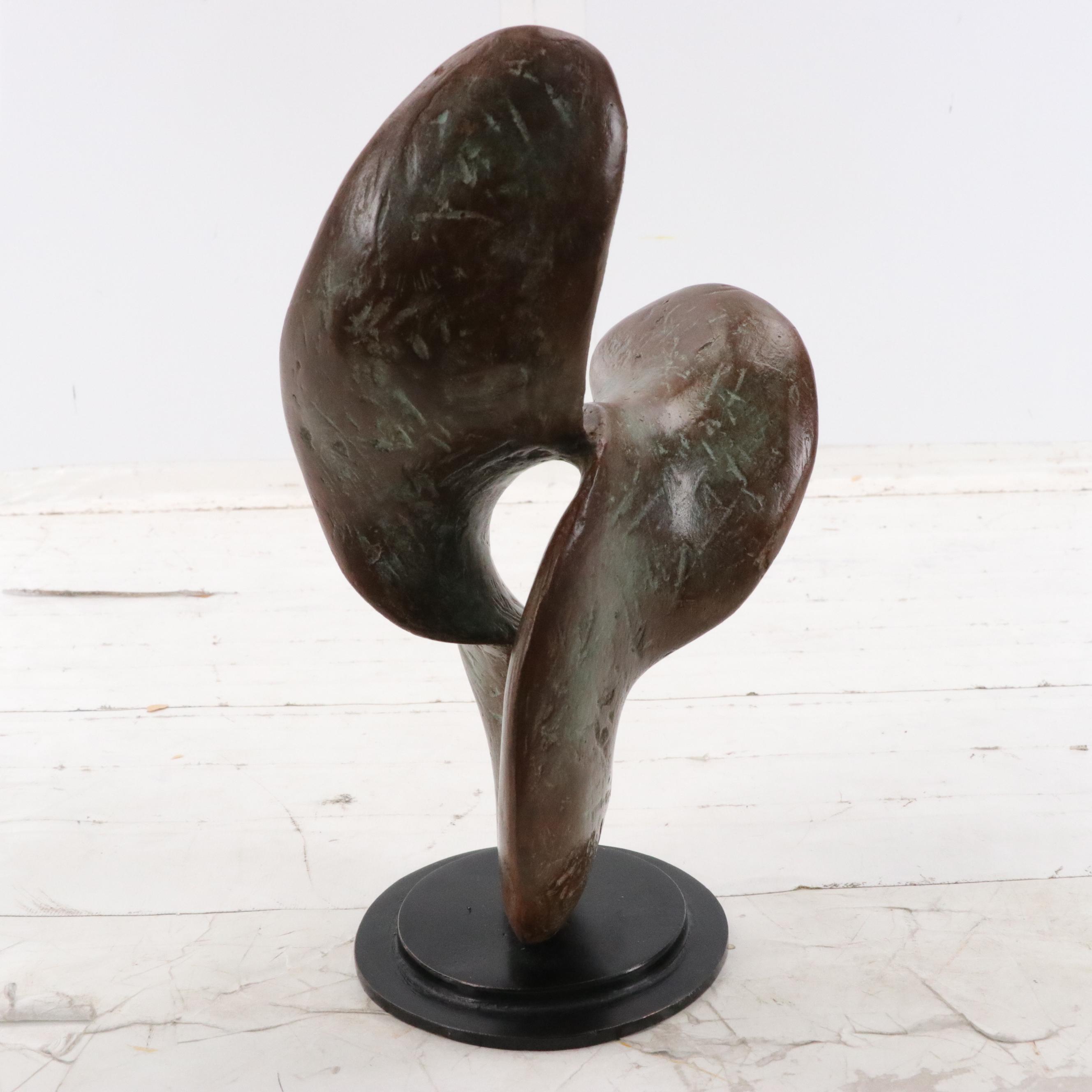 Richard Erdman Abstract Cast Bronze Sculpture, Circa 2000