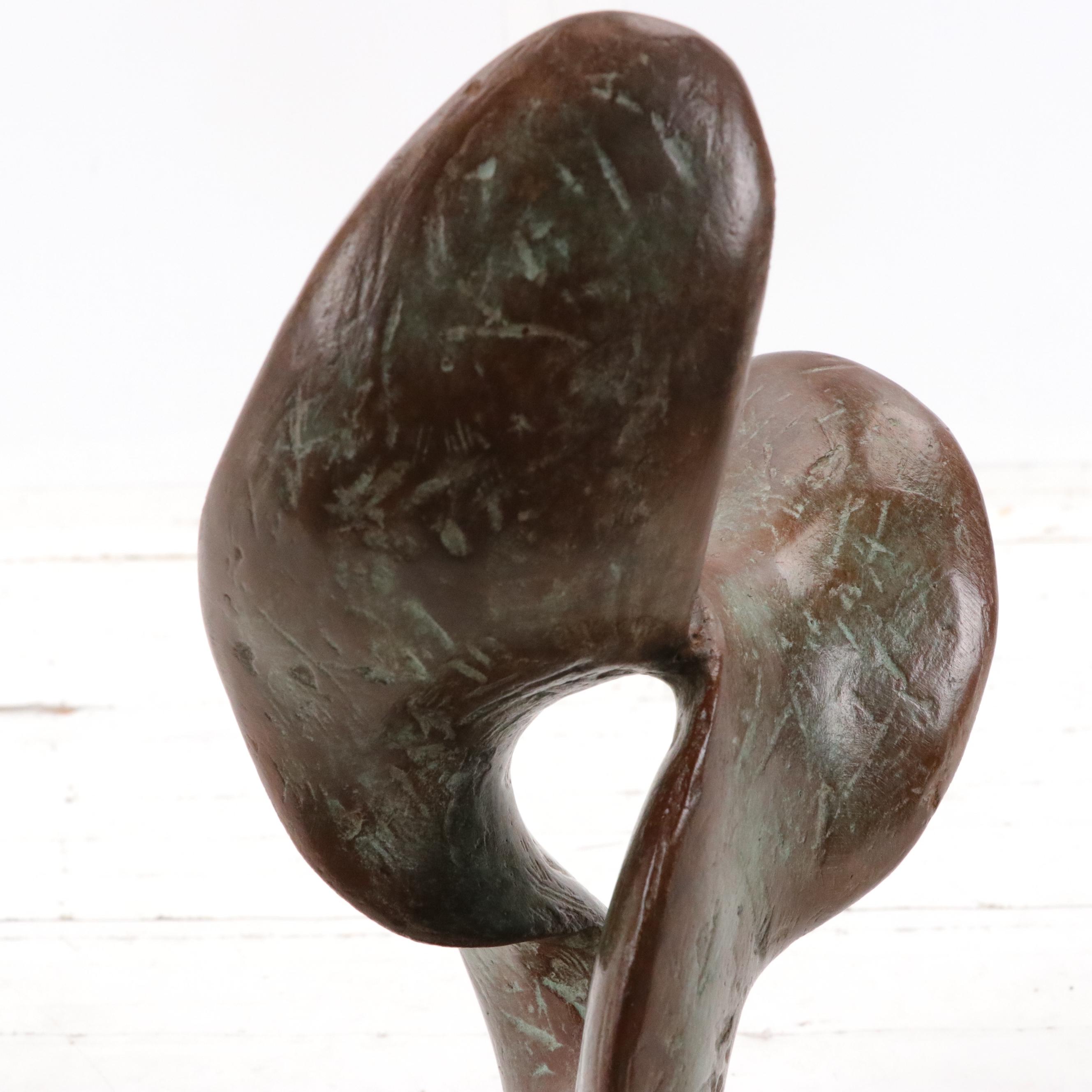 Richard Erdman Abstract Cast Bronze Sculpture, Circa 2000
