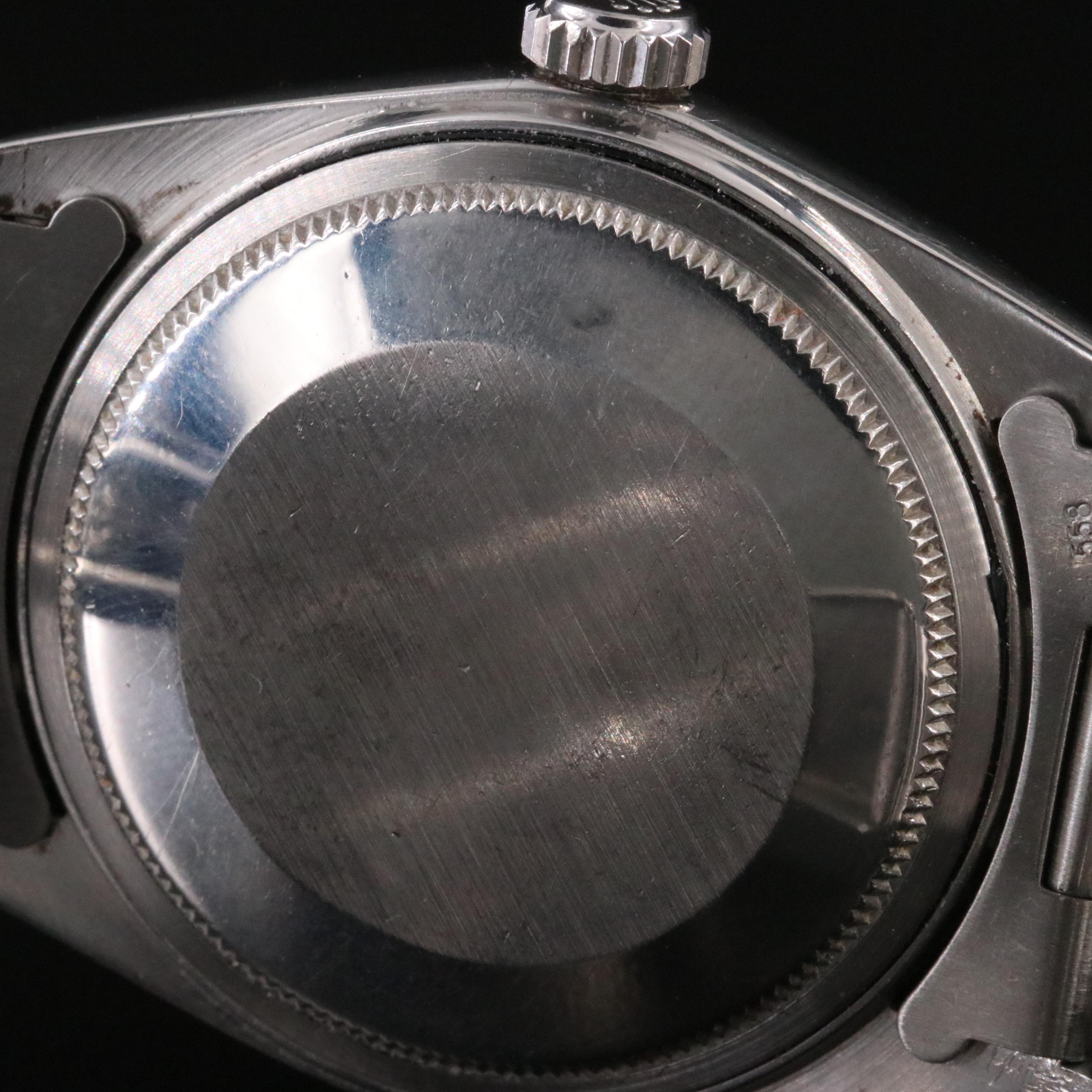 1973 Rolex Engine Turned Bezel Pie Pan Dial Datejust Watch