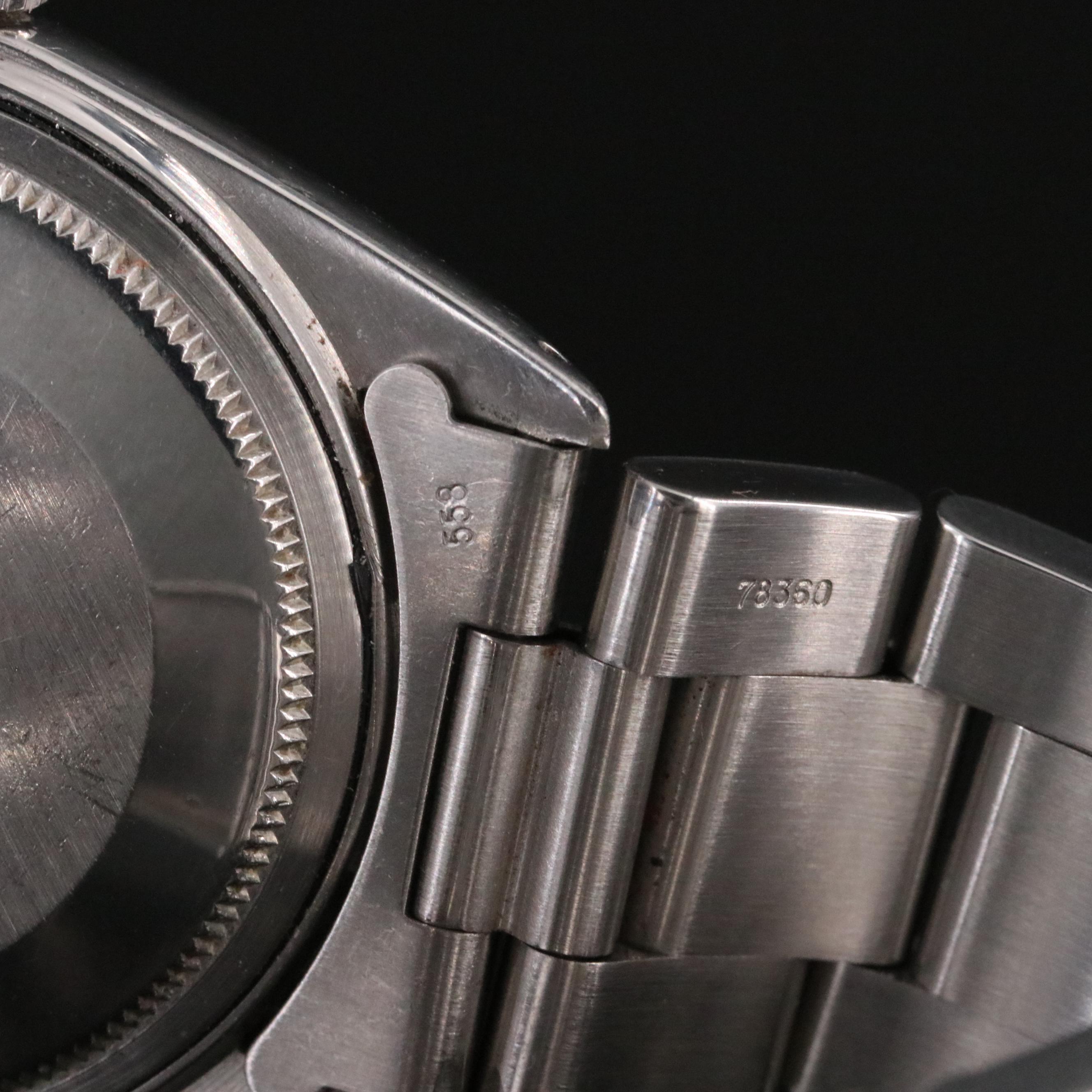 1973 Rolex Engine Turned Bezel Pie Pan Dial Datejust Watch