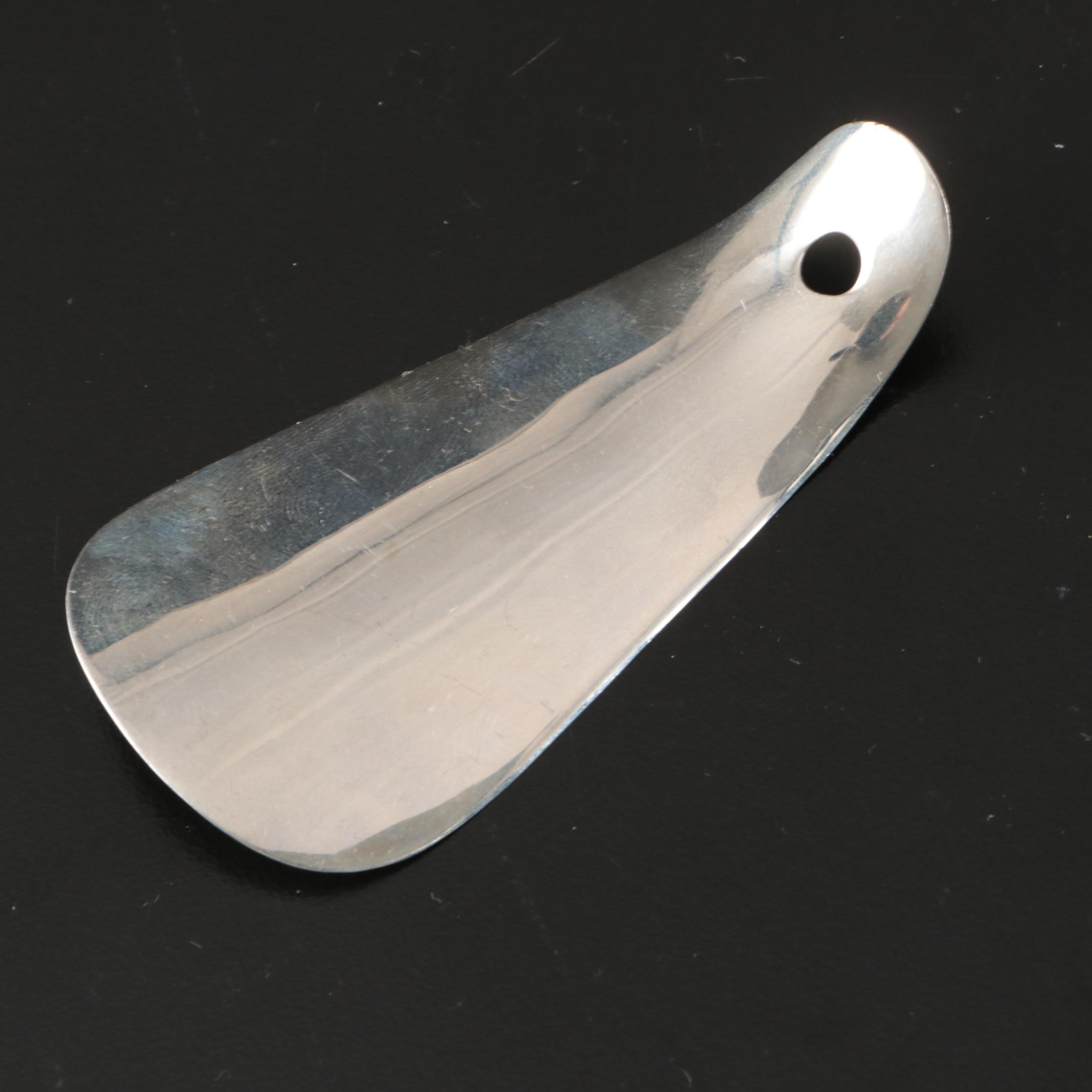 Gorham Sterling Silver Men's Shoe Horn and Brush with Other Sterling Shoe Horns