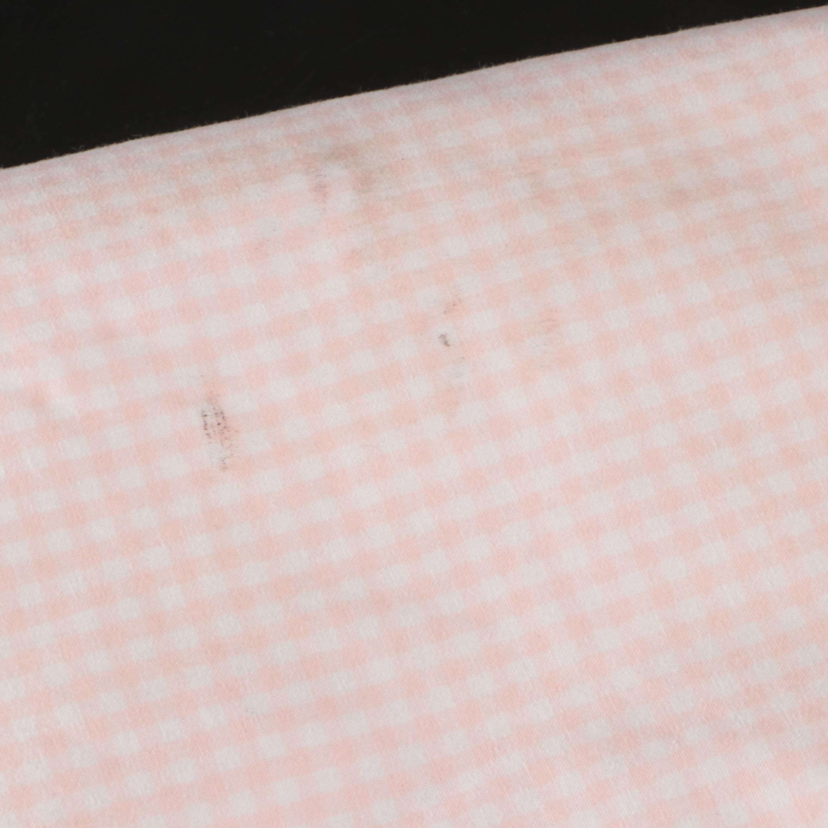 Westpoint Stevens Cotton Blend Pink Gingham Flat Sheet