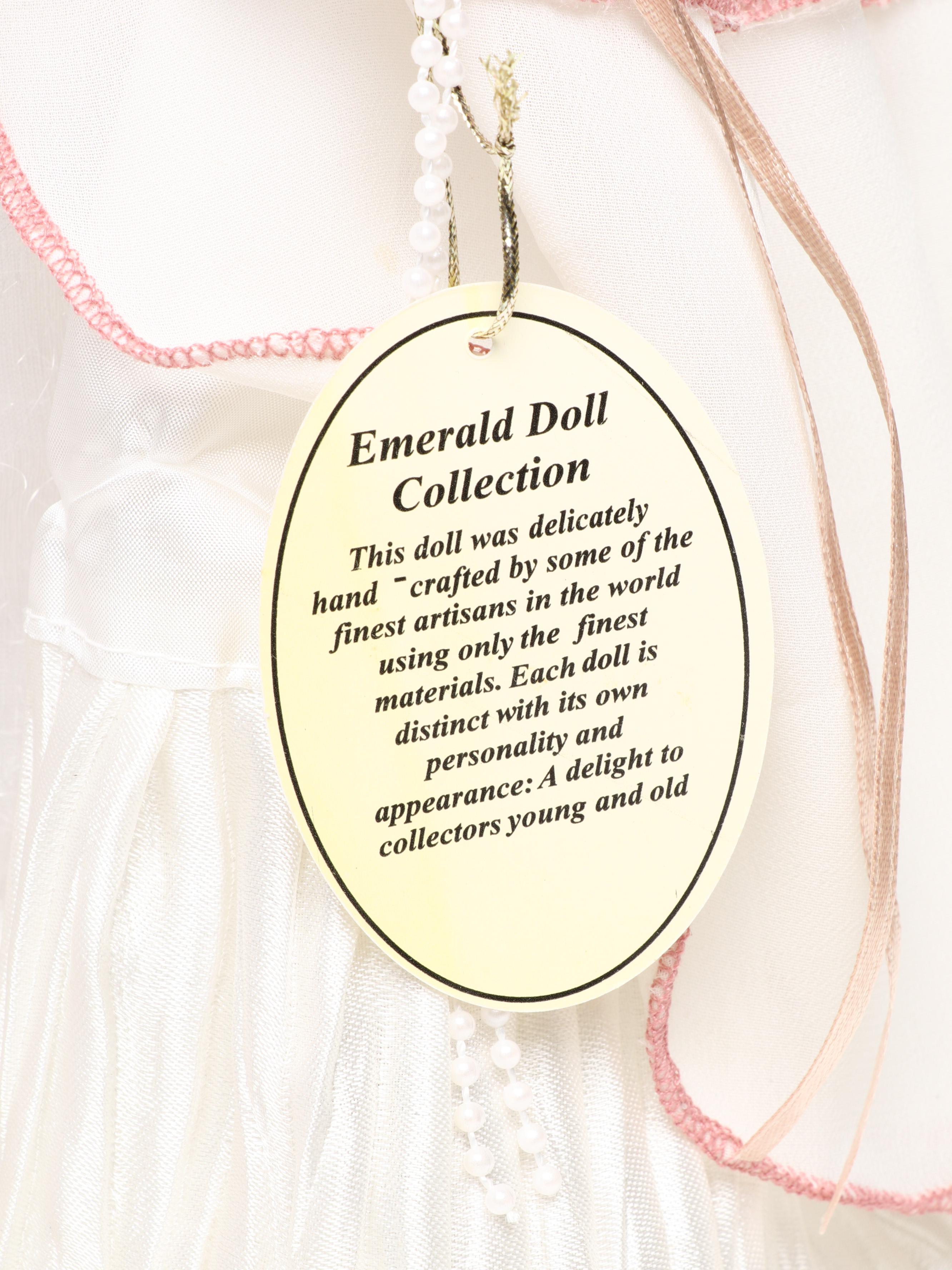 Pair of Emerald Doll Collection Porcelain Dolls, 2004