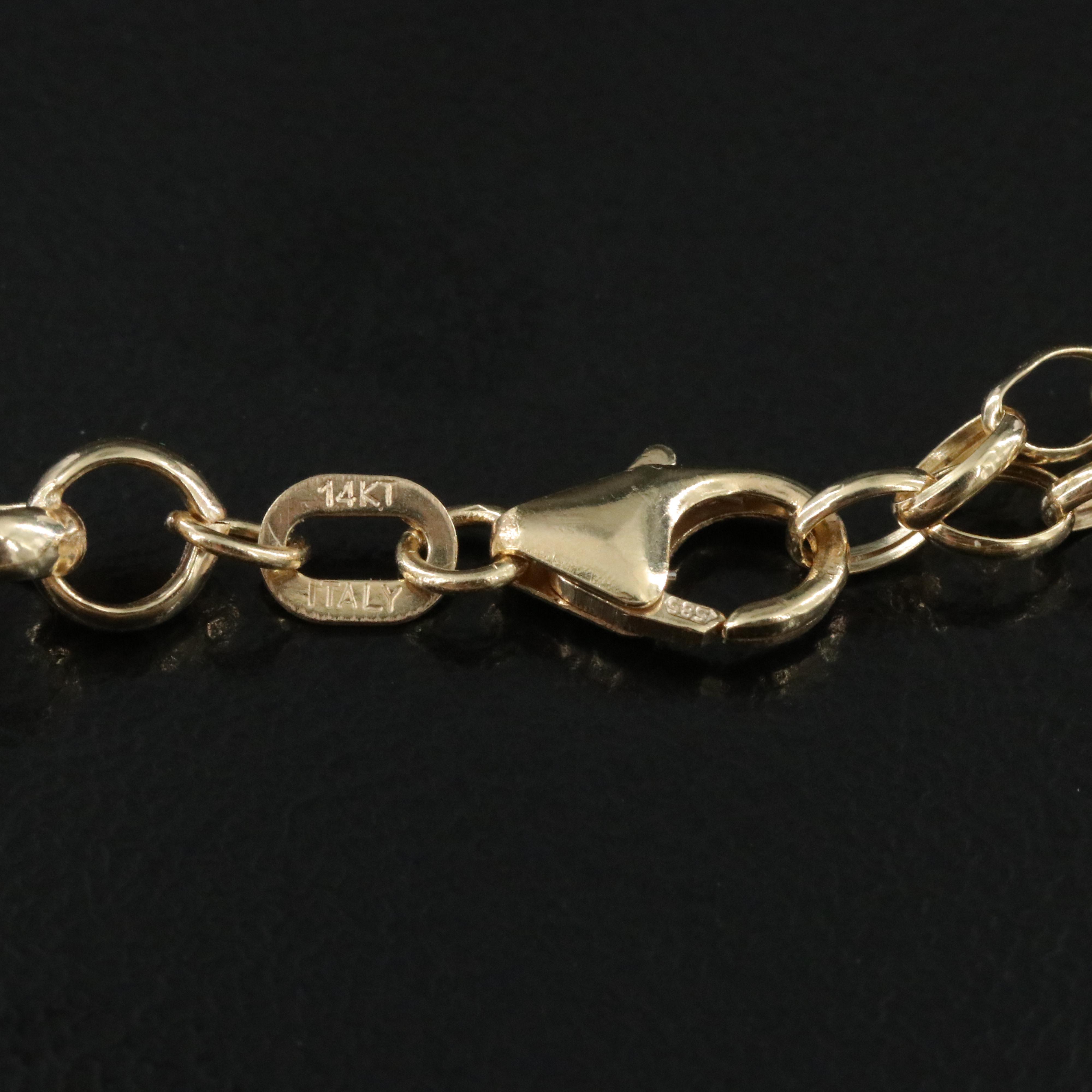 14K Italian Lire Coin Necklace