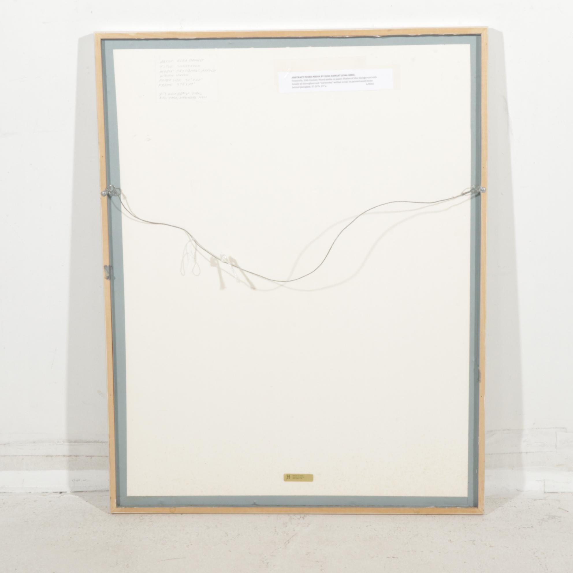 Elba Damast "Surrender" Mixed Media Painting