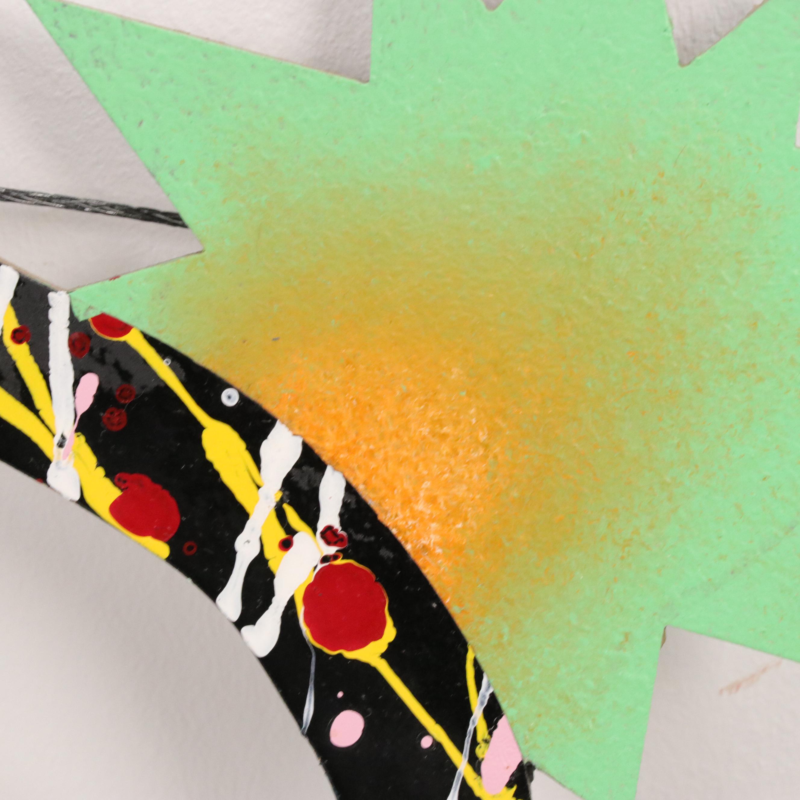 Richard Erdman Abstract Painted Steel Wall Hanging Metal Sculpture